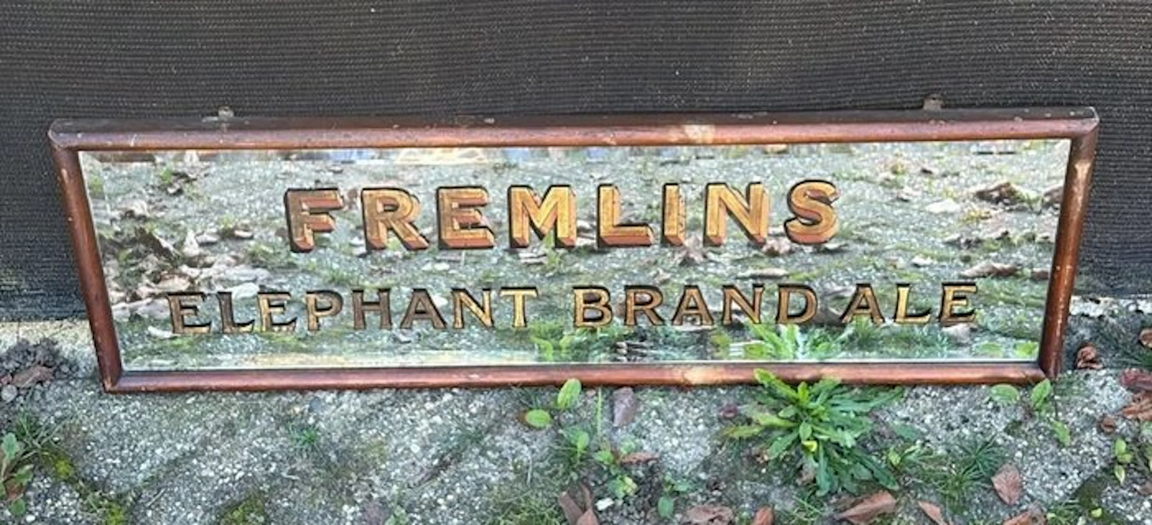 Fremlins Elephant Brand Ale – vintage advertising mirror...