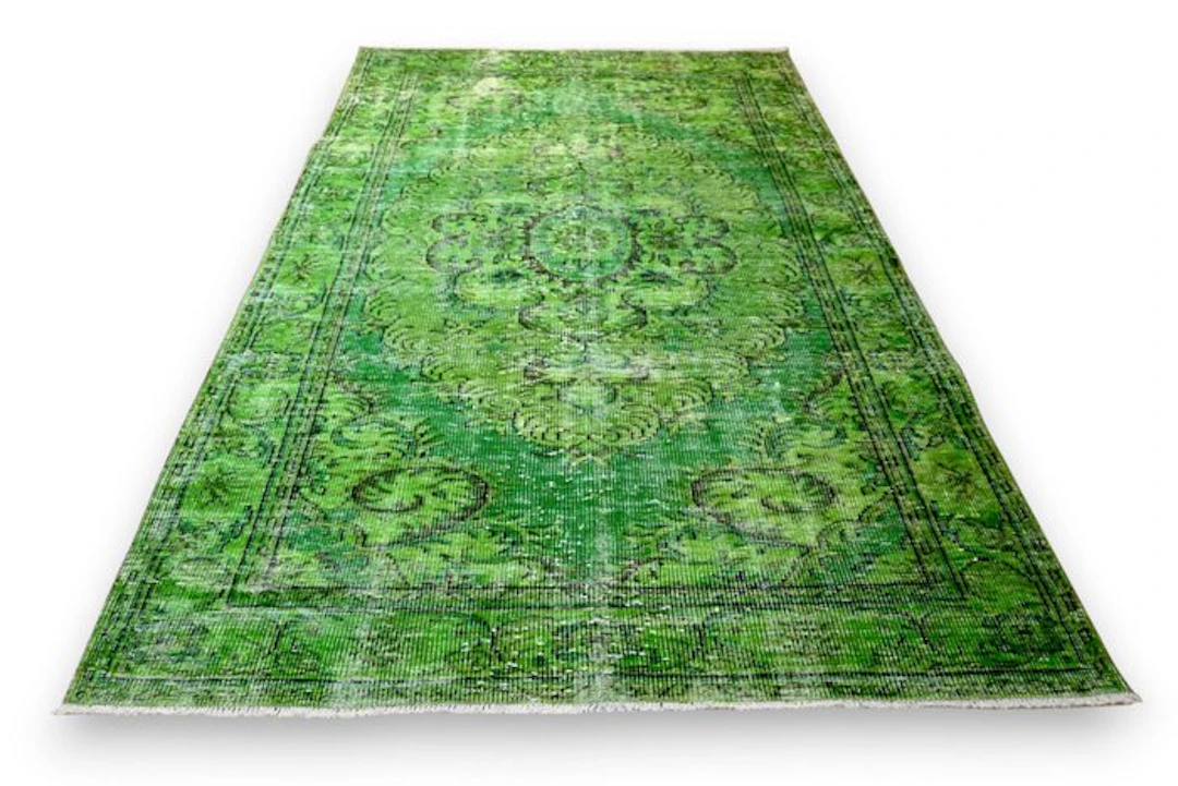 Green vintage - Rug - 270 cm - 170 cm - with certificate
