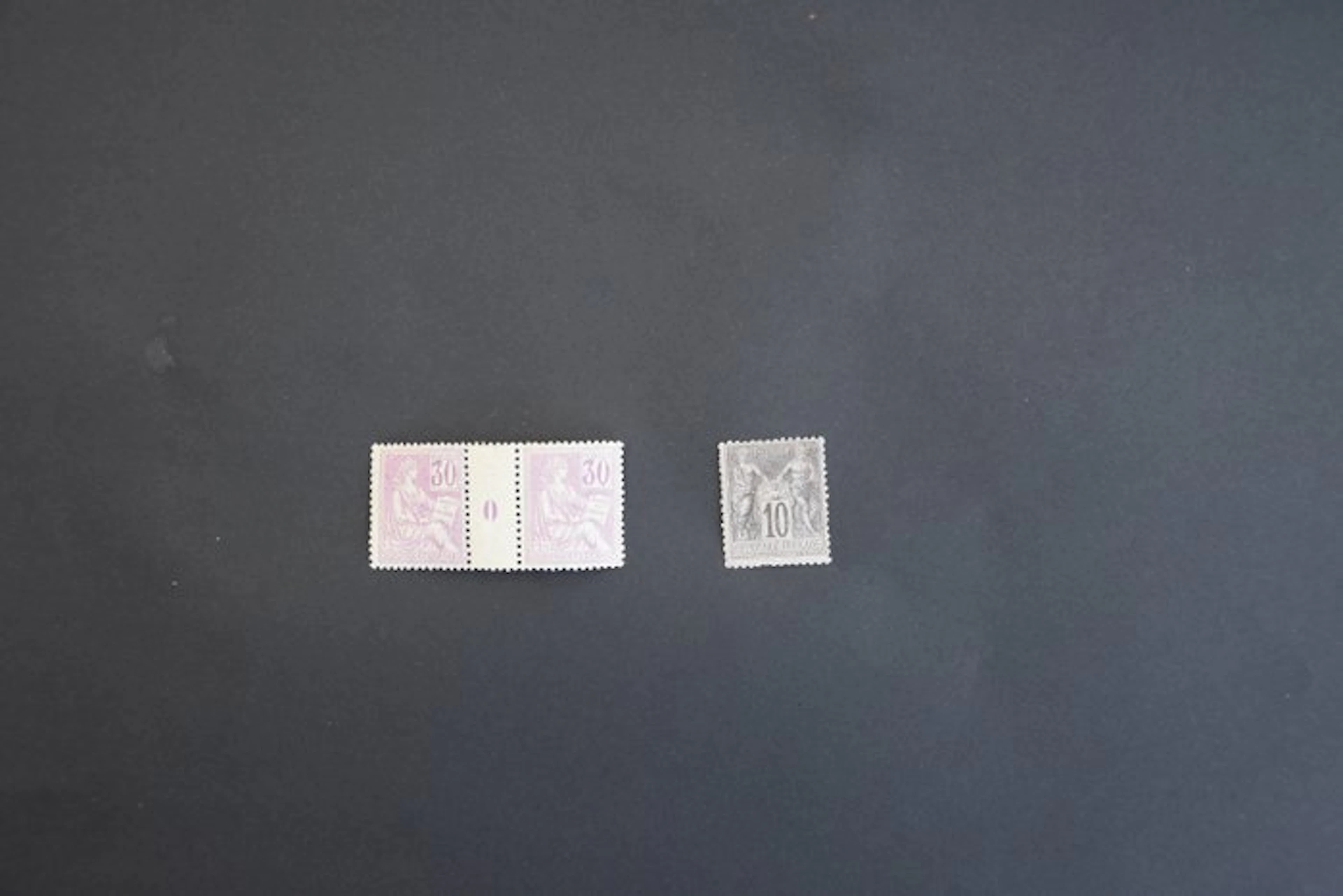 France 1886/1900 - franking marks and postage stamps