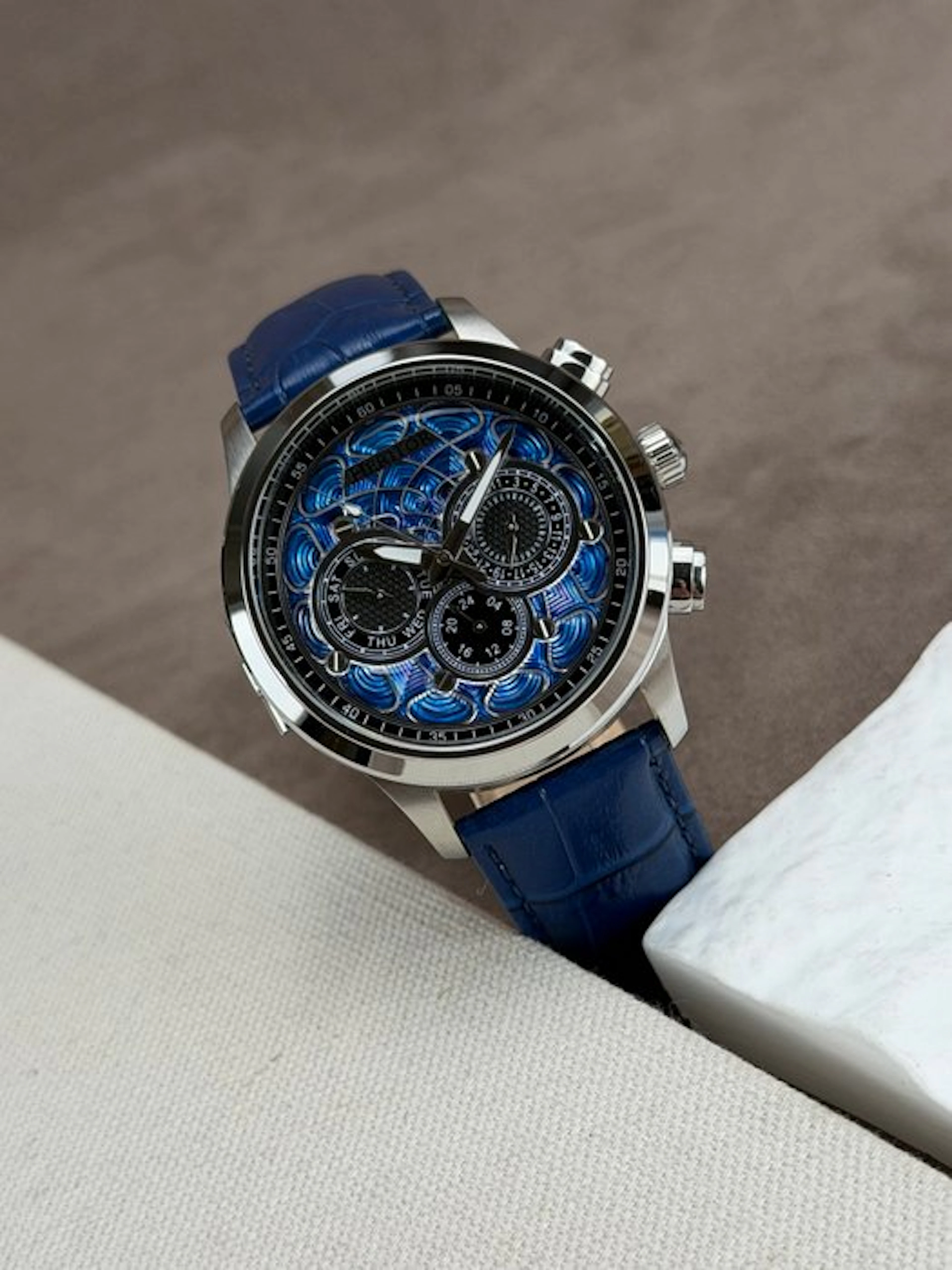 Heritor - Automatic Apostle - Day/Date - Blue/Blue - No...