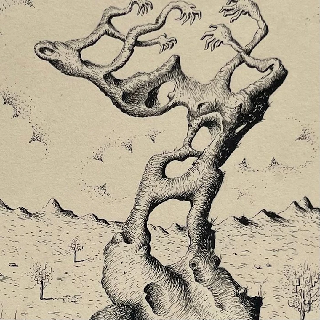 Georges Spiro (1909-1994) - Arbre anthropomorphe paysage...