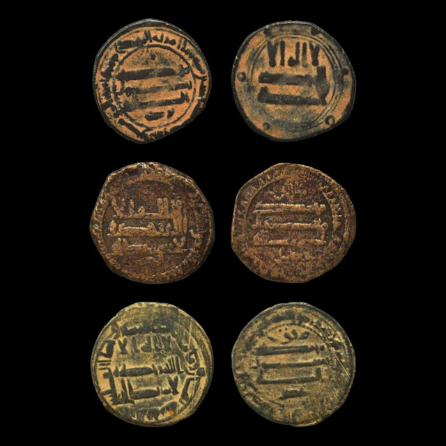 Abbasid Caliphate. Fals 750-1258 AD. Lot of 3 (No reserve price)