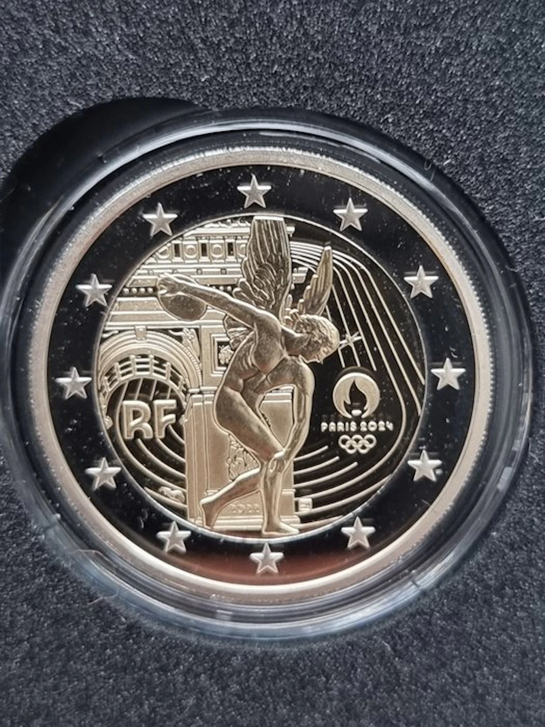 France. 2 Euro 2022 "Jeux Olympiques Paris 2024" Proof (No reserve price)