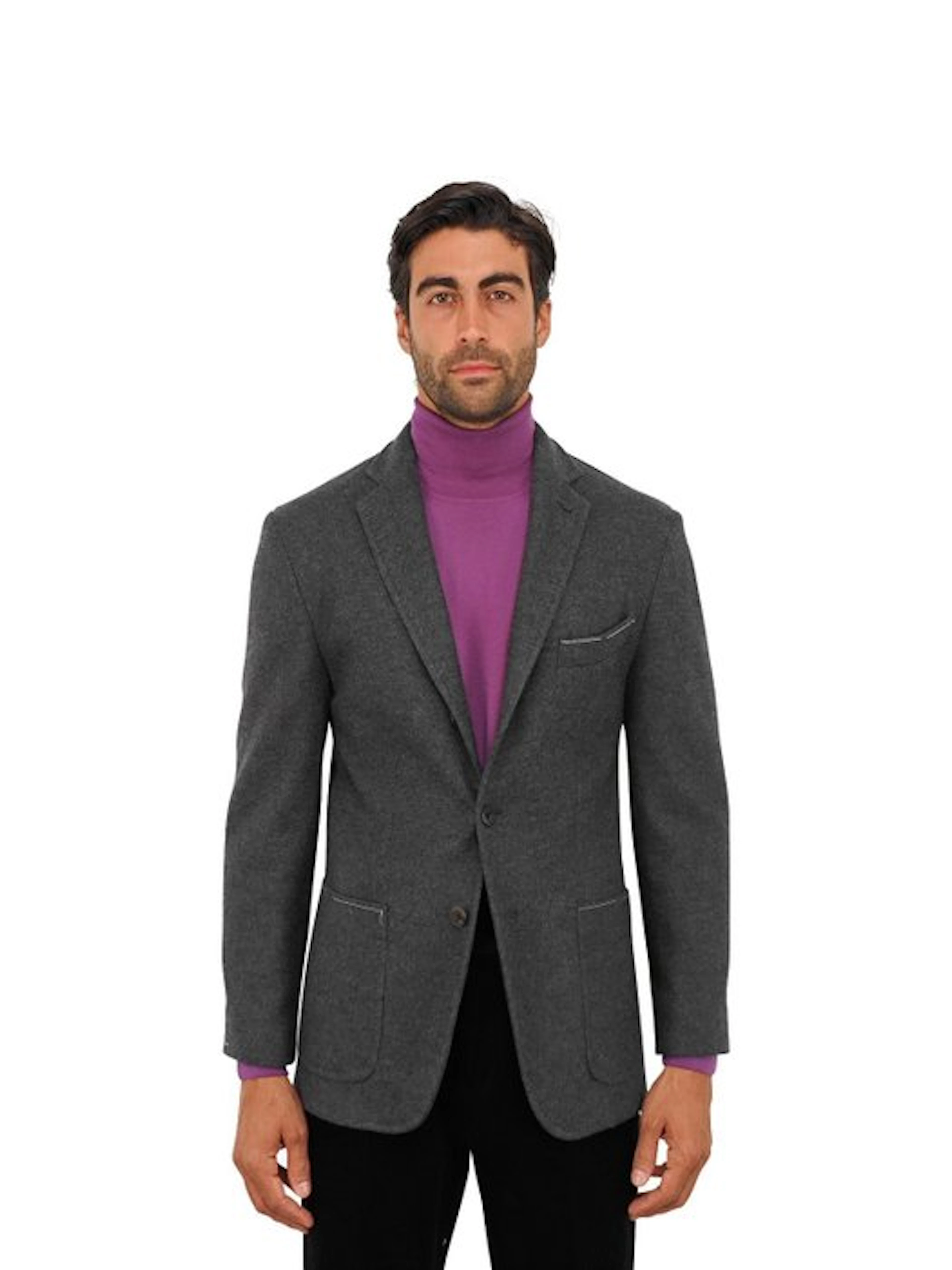 RUBINACCI NAPOLI - 48 IT - Gray Unlined Jacket Blazer...