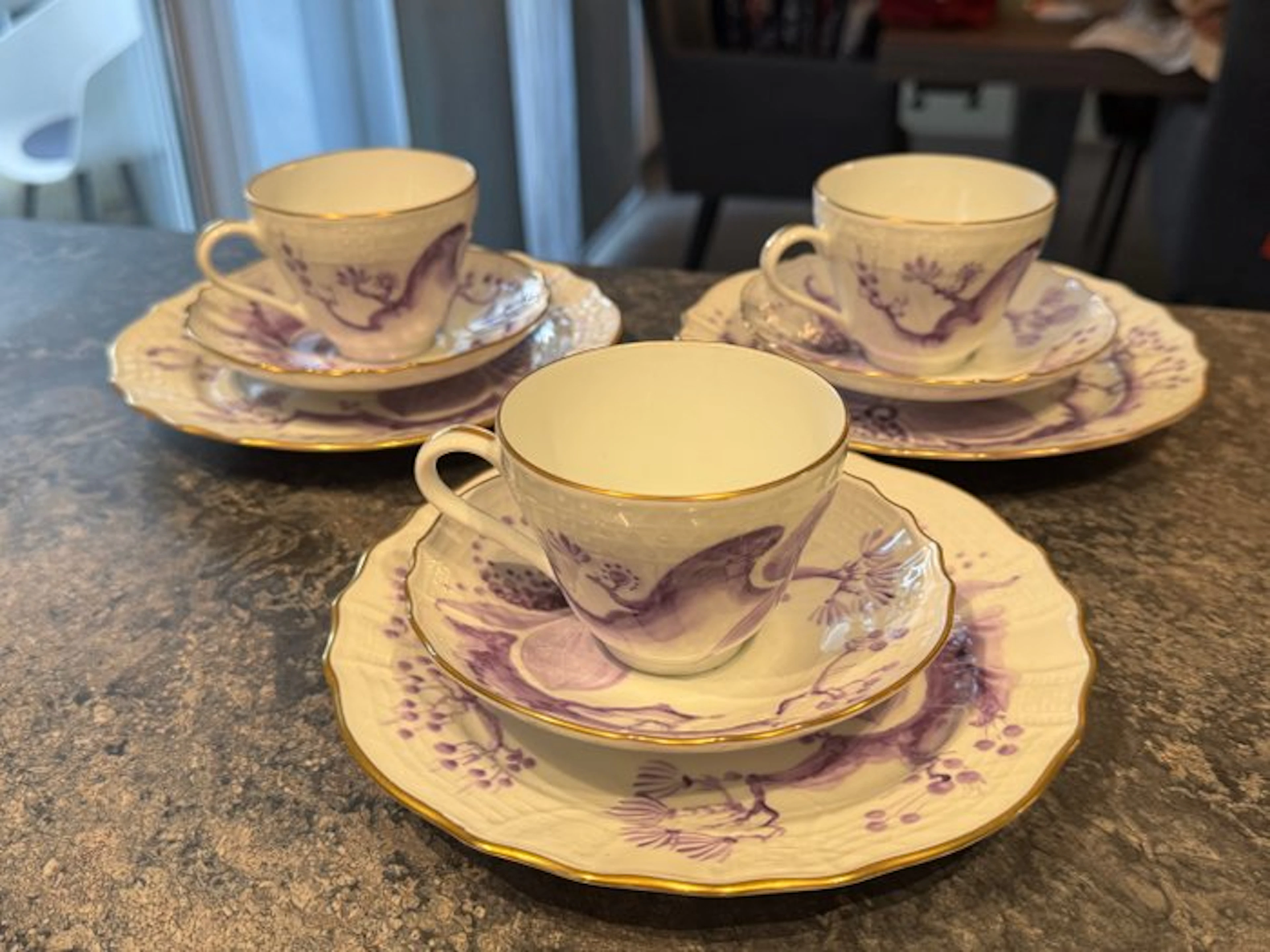 Hutschenreuther - Coffee service (9) - Handbemalt 81 - Porcelain