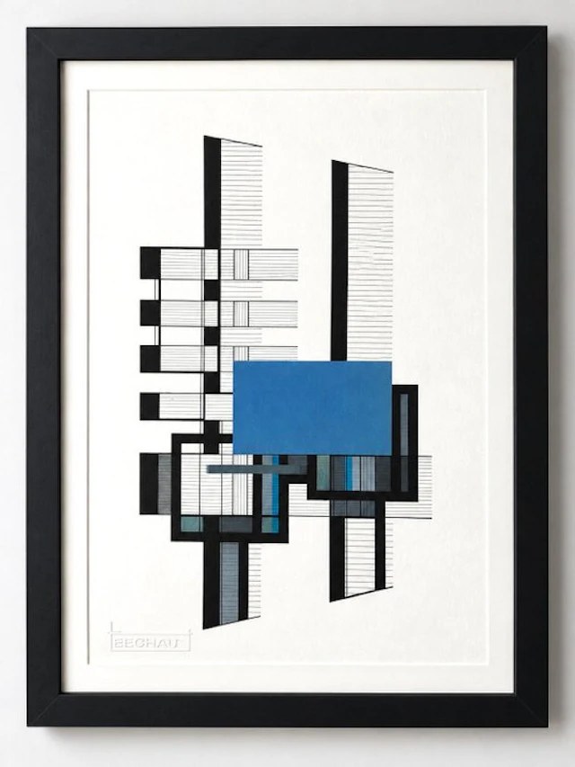 Eugène Eechaut (1928-2019) - Abstract ink composition - NO RESERVE PRICE