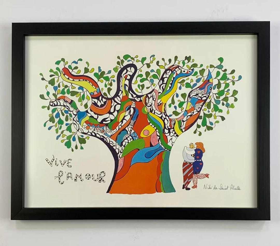 Niki De Saint-Phalle (1903-2002) (after) - Vive l' amour - Framed