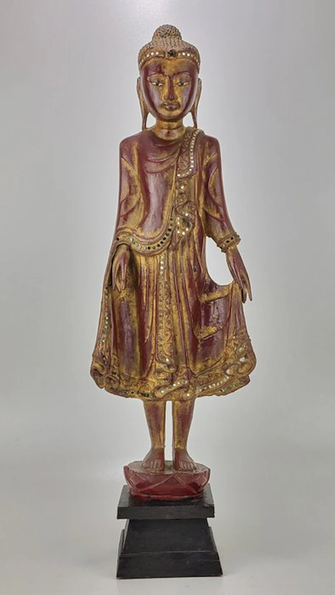 Standing Buddha – Mandalay Style - Statue - Myanmar/Burma (No reserve price)