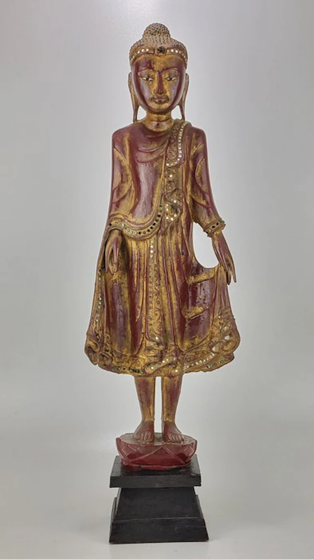 Standing Buddha – Mandalay Style - Statue - Myanmar/Burma (No reserve price)