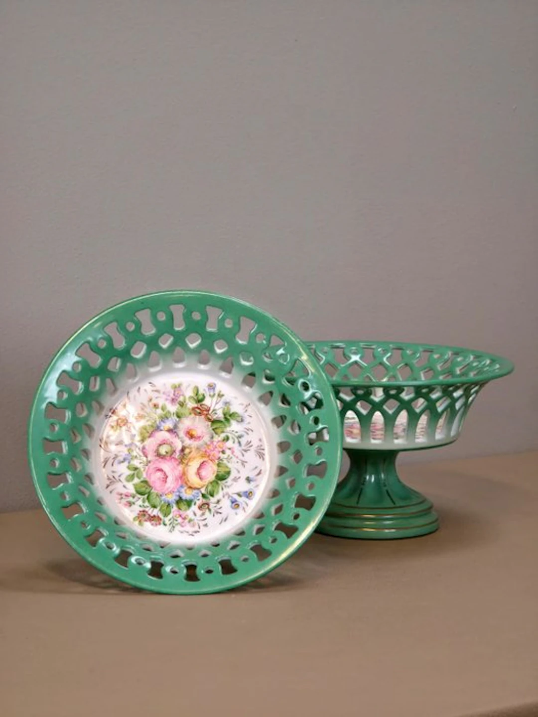 Bonbon basket (2) - Porcelain - porcelain candy dishes