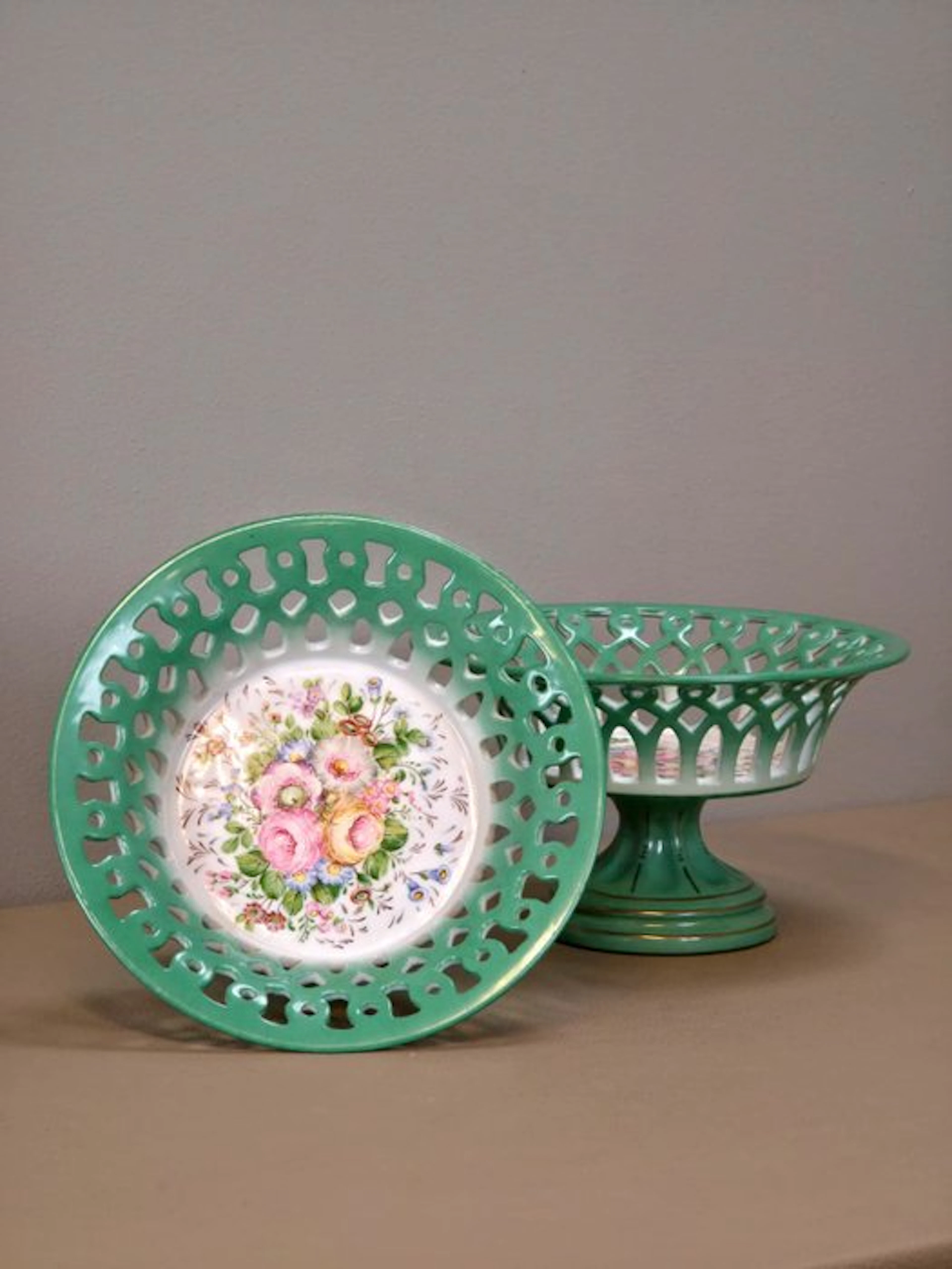 Bonbon basket (2) - Porcelain - porcelain candy dishes