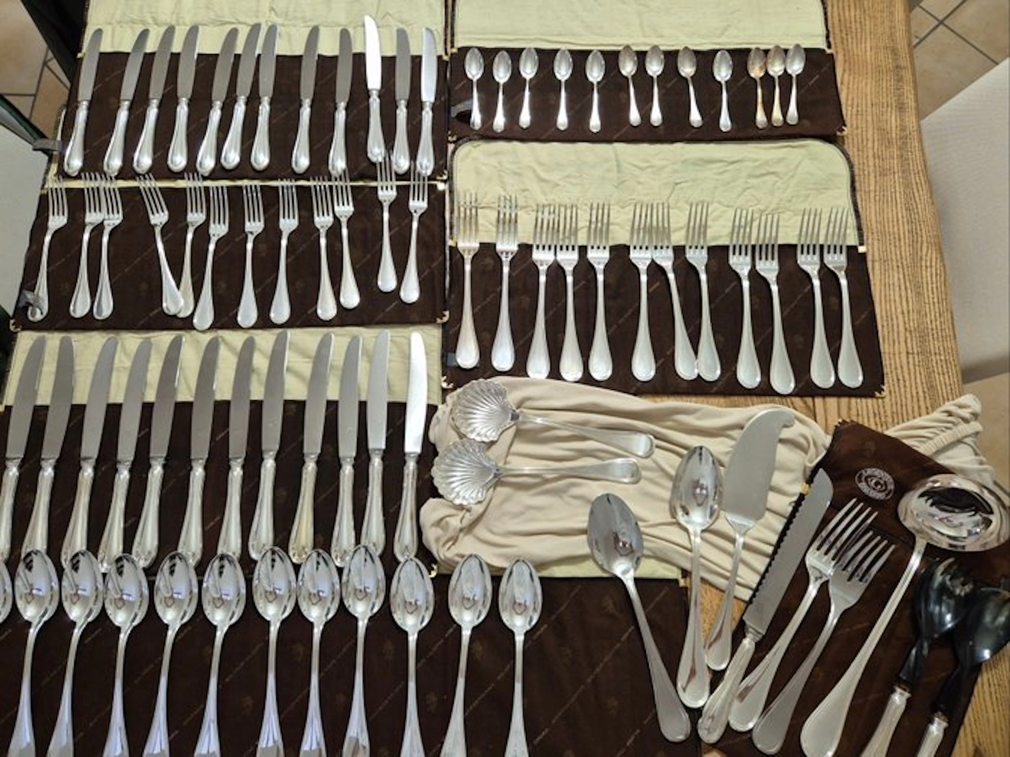 greggio argenteria Padova - Cutlery set for 12 (81)...