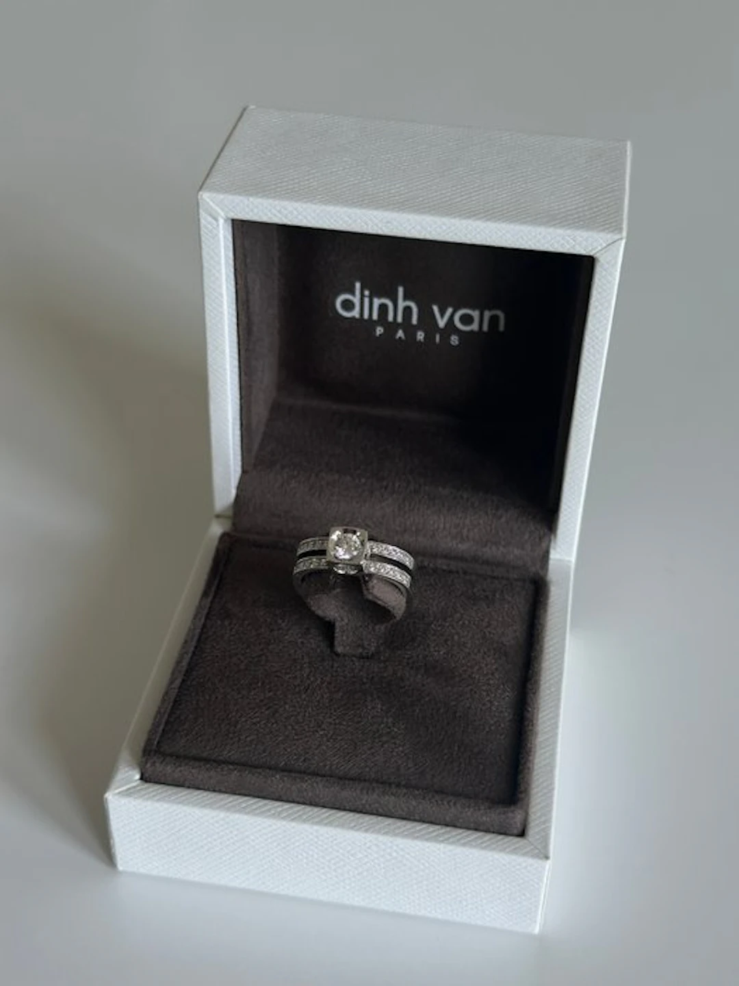 Dinh Van - Engagement ring - cube - 18 kt