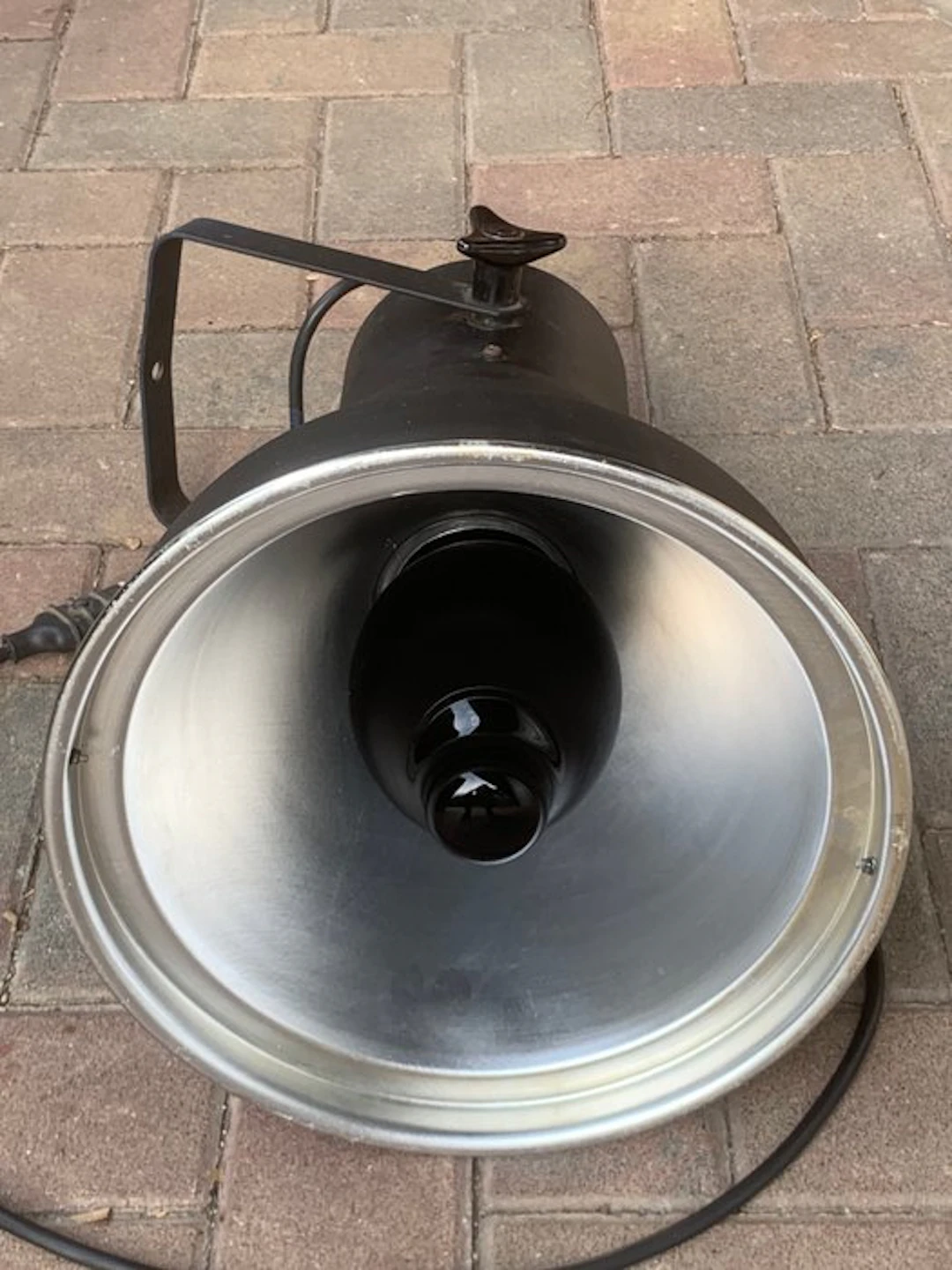 Lamp - painted - Large vintage industrial spotlight for Wood's lamp