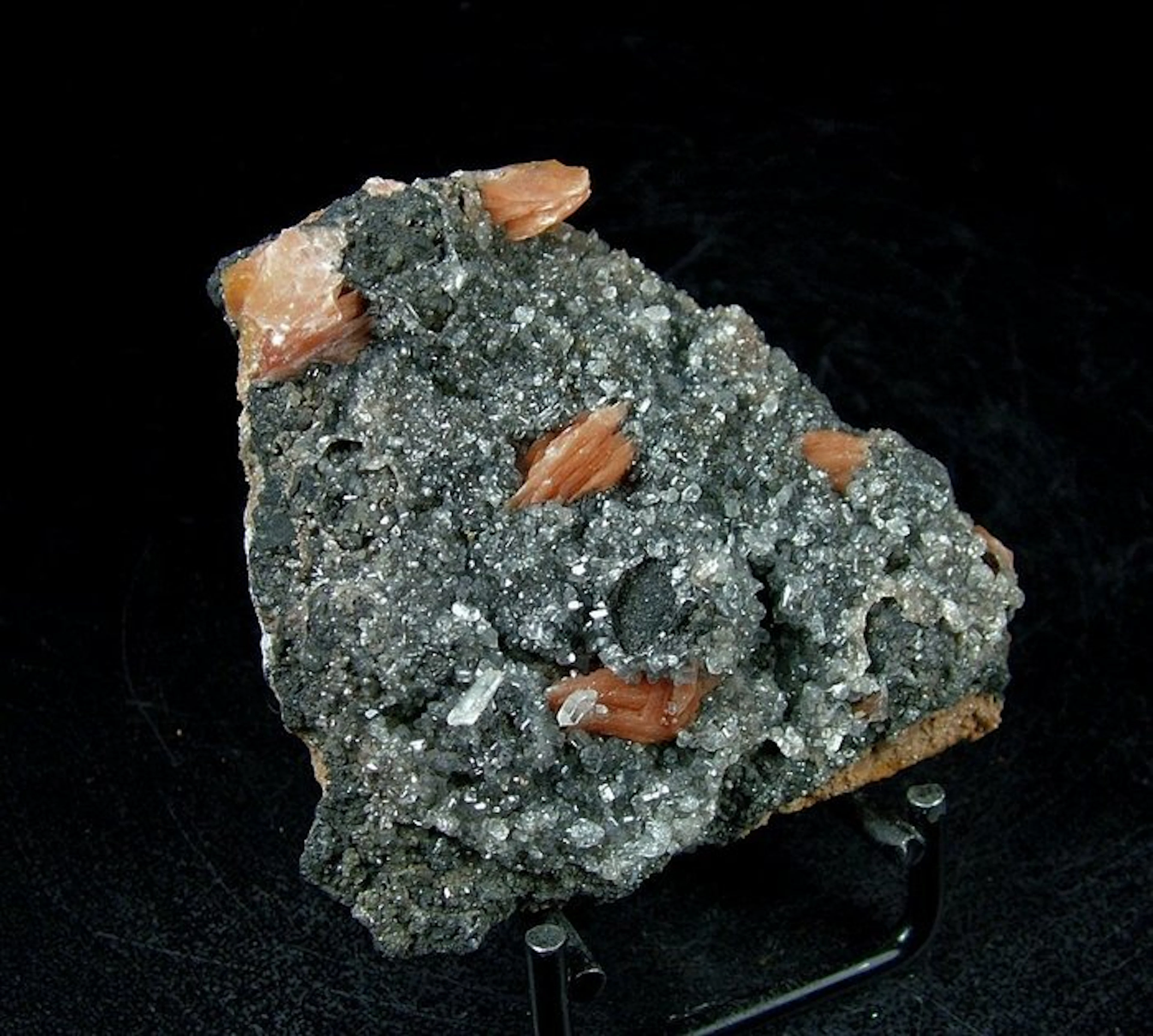 Barite on Cerussite CW2221 Crystals on matrix - Height...
