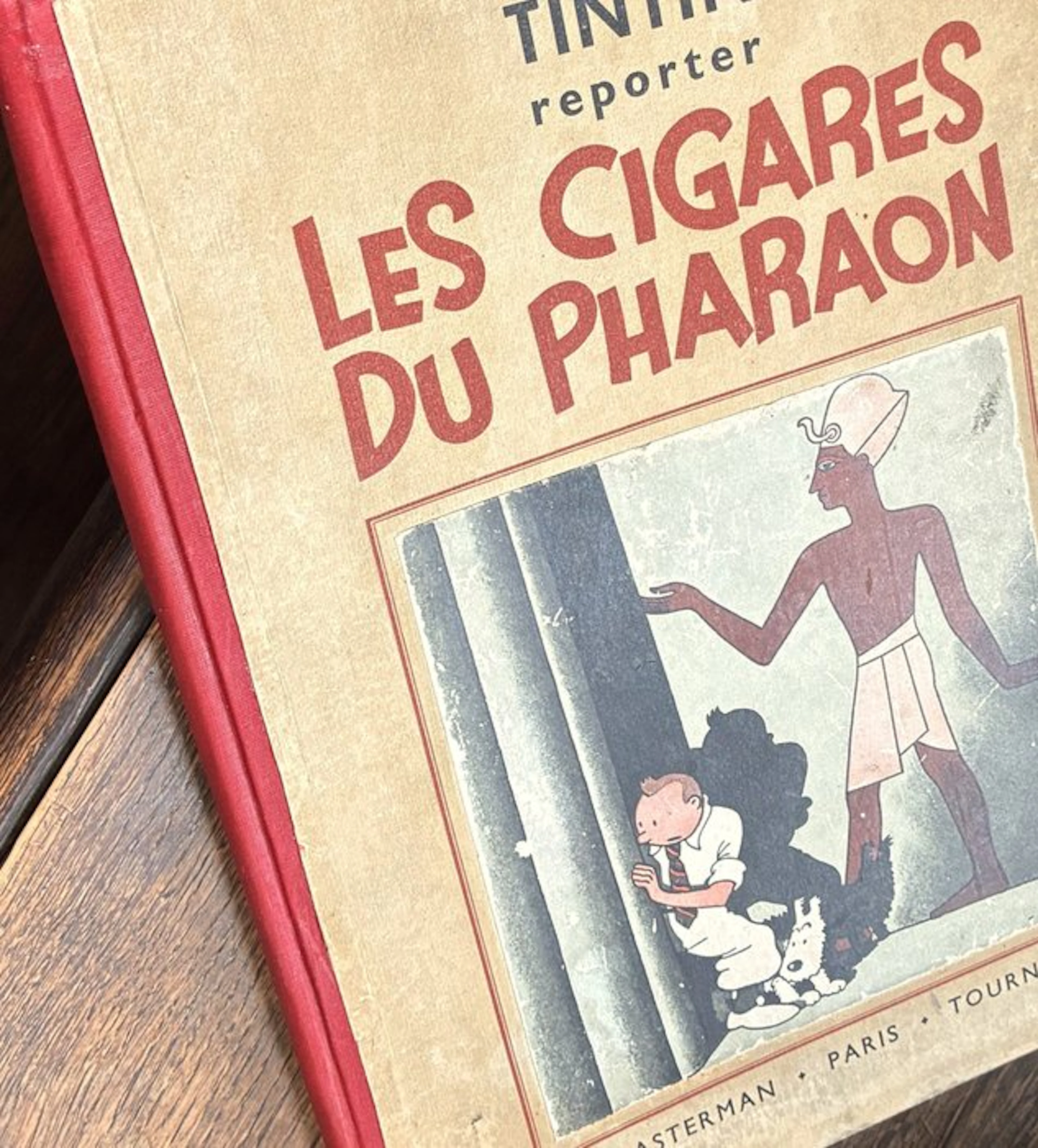 Tintin T4 - Les cigares du pharaon (A6) - N&B - C - 1...