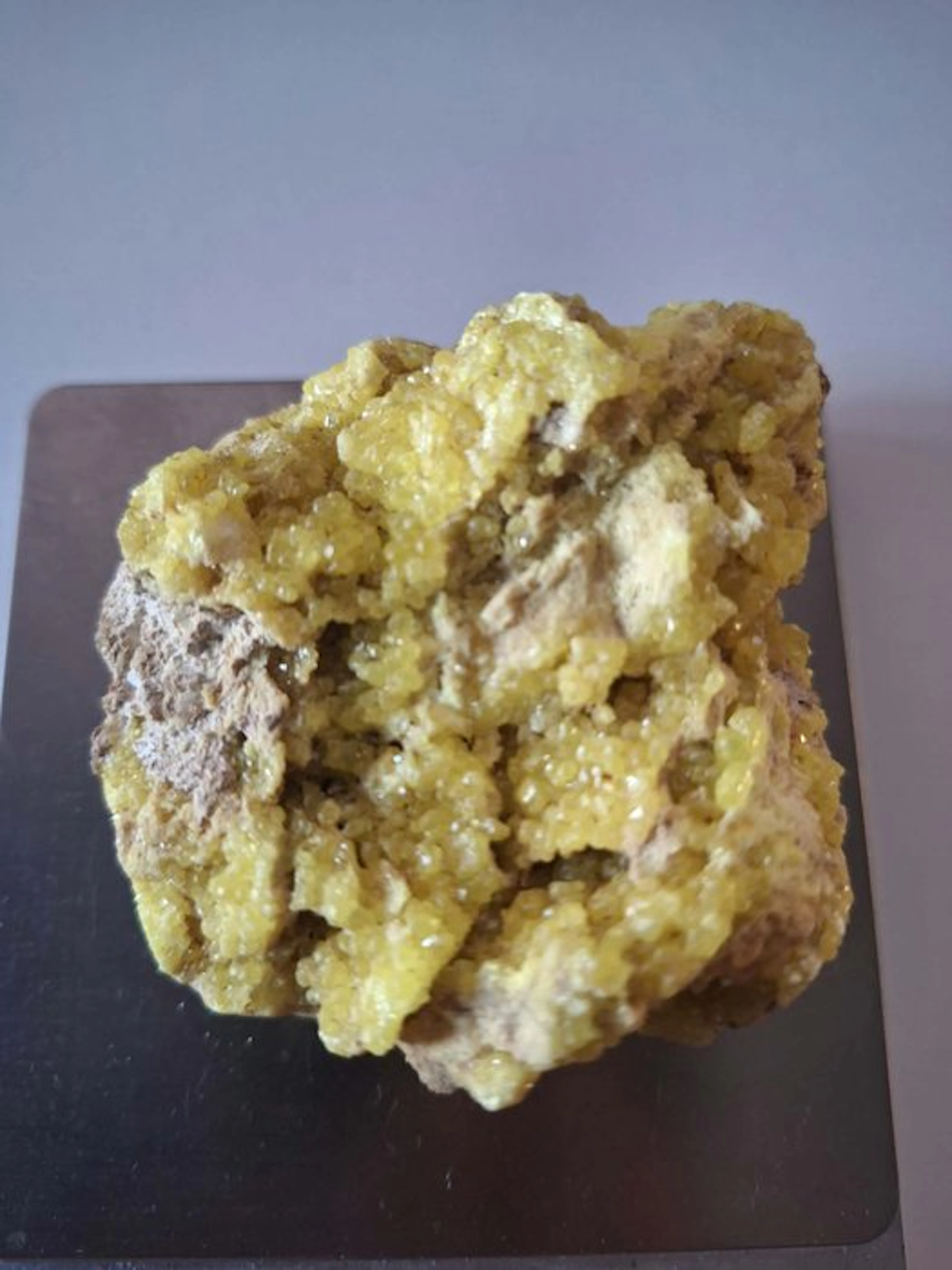 Sulfur Crystal on matrix - Height: 7 cm - Width: 7.5 cm- 131 g - (1)