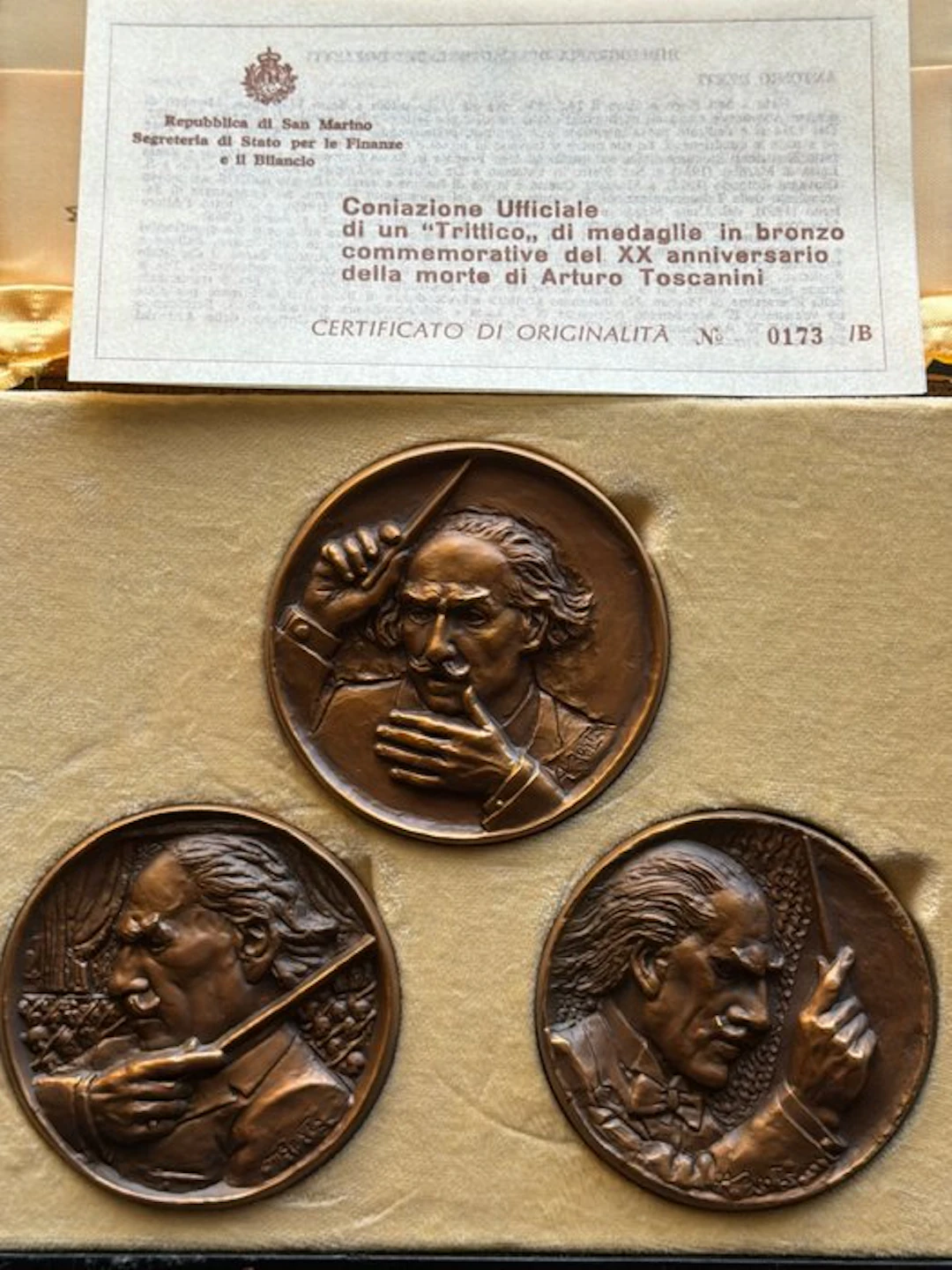 Art medal - Stabilimento Stefano Johnson - Trittico...