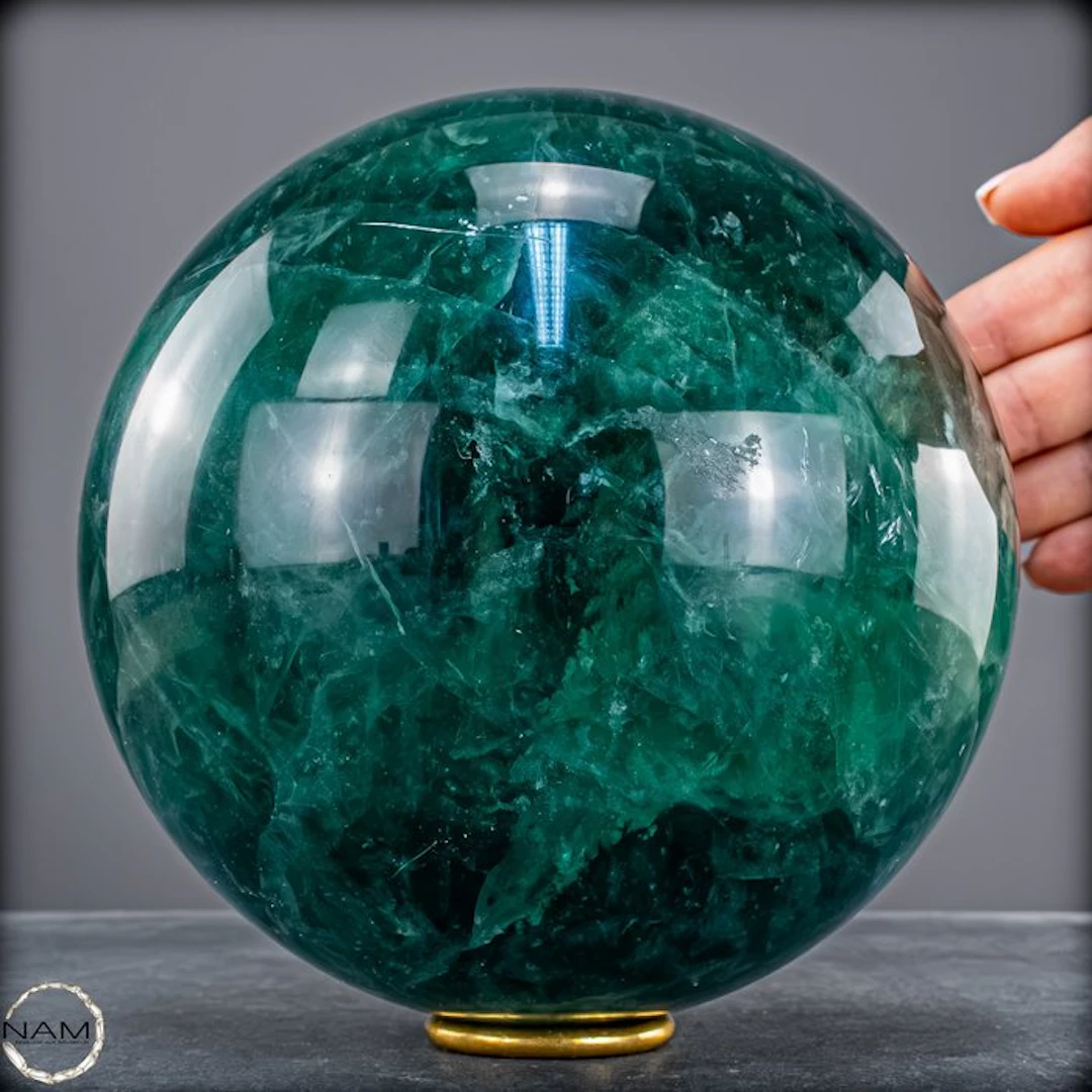 Magic fluorite ball – Clarity and harmony in perfected form- 6631.47 g
