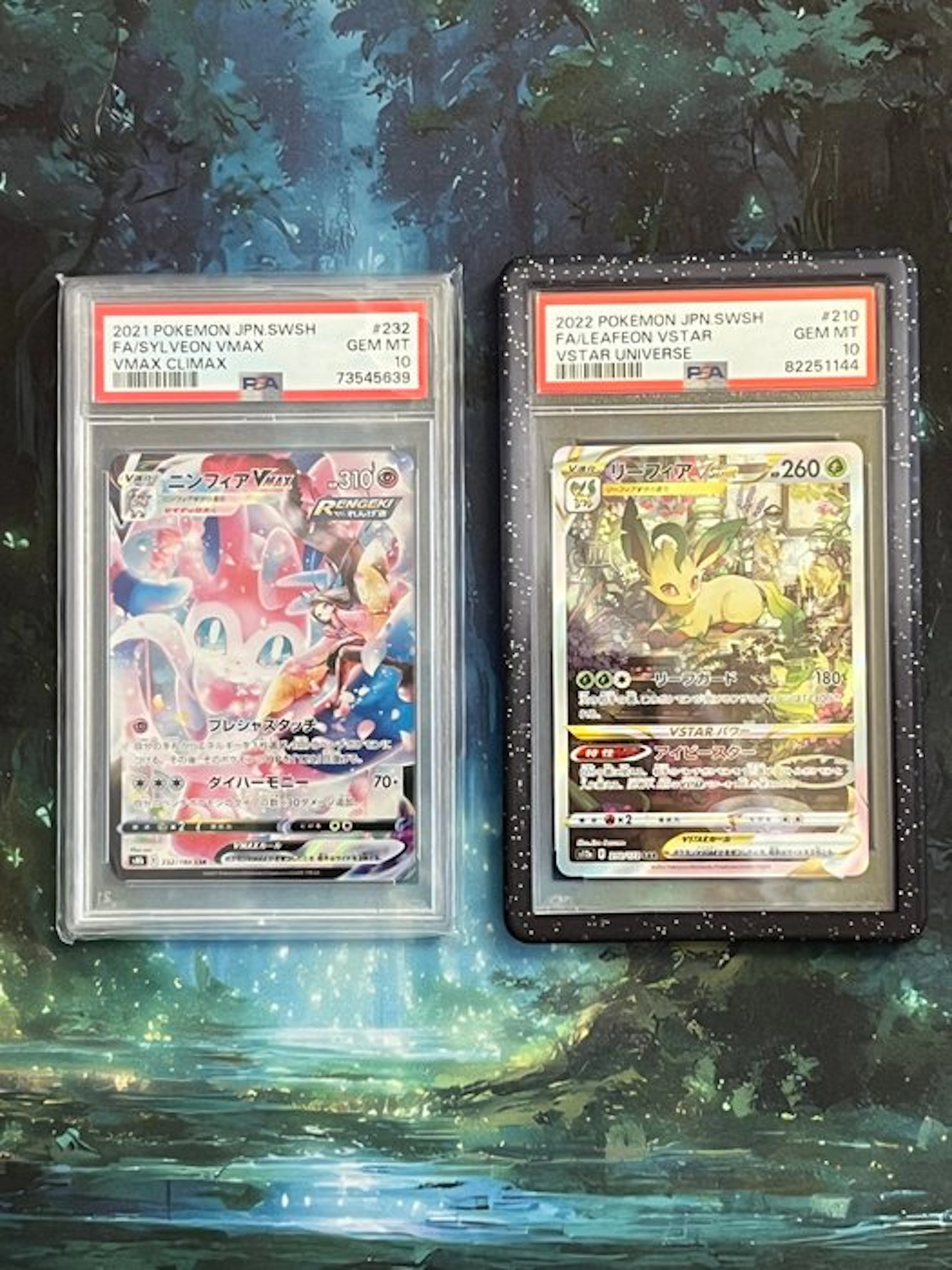 Pokémon - 2 Graded card - Pokémon PSA 10 Set - Sylveon...