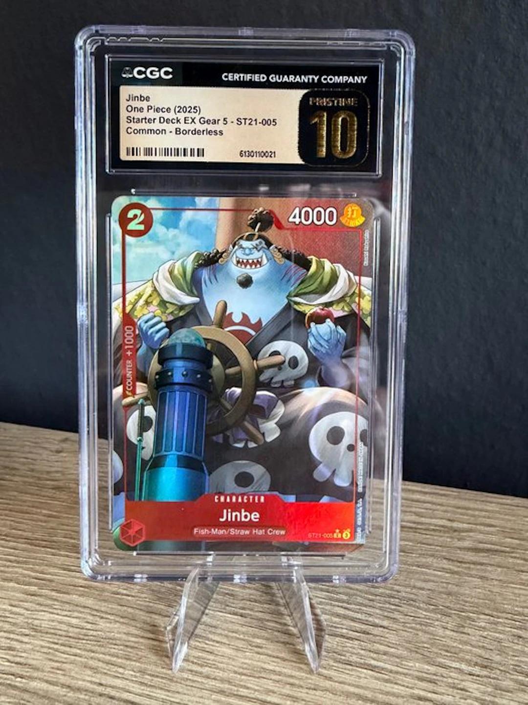 Bandai Graded card - One Piece - Jinbe ST21-005 Full art