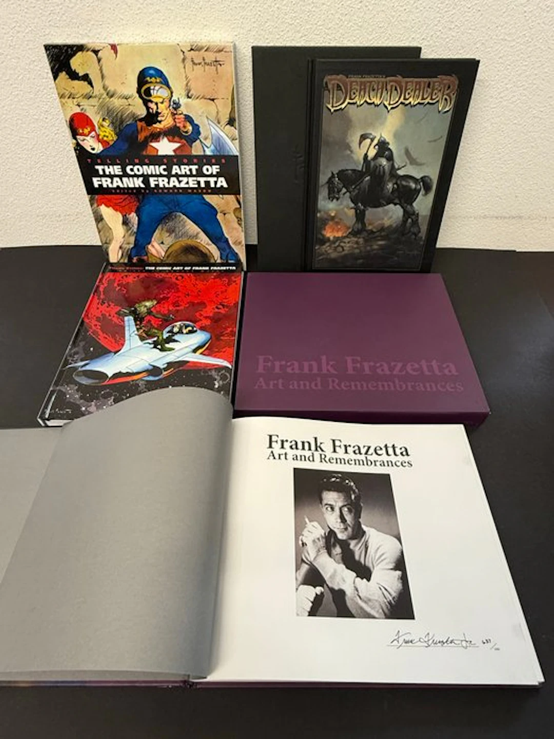 Frank Frazetta - 3 Limited and Rare Art Books - Signed Frank Frazetta Jr