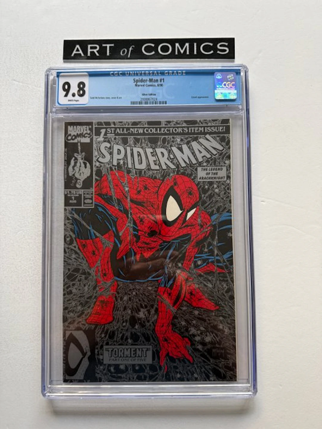 Spider-Man #1 - Silver Edition - CGC 9.8 - 1 Graded comic - First