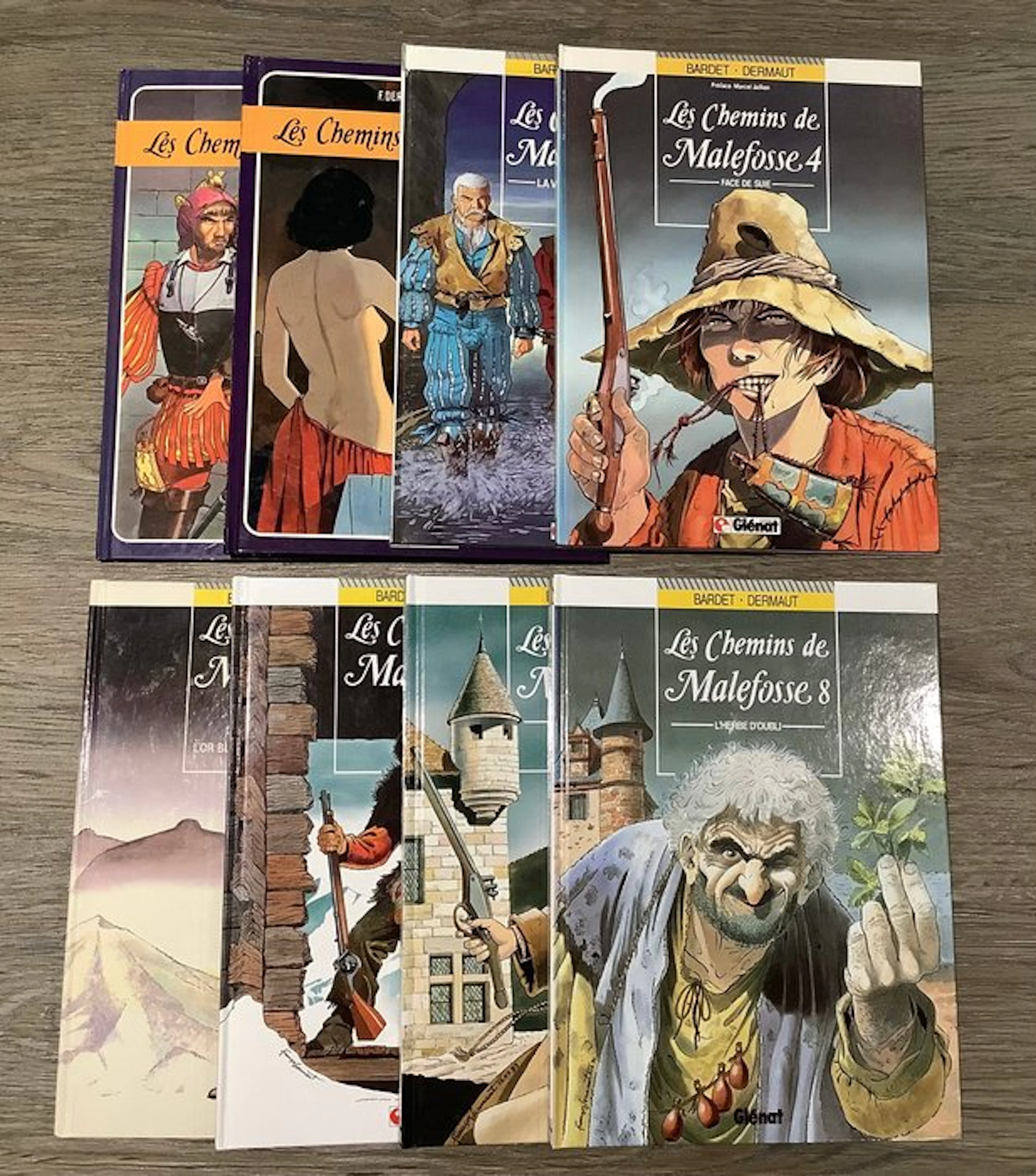 Les Chemins de Malefosse T1 à T8 + dédicace manuscrite...