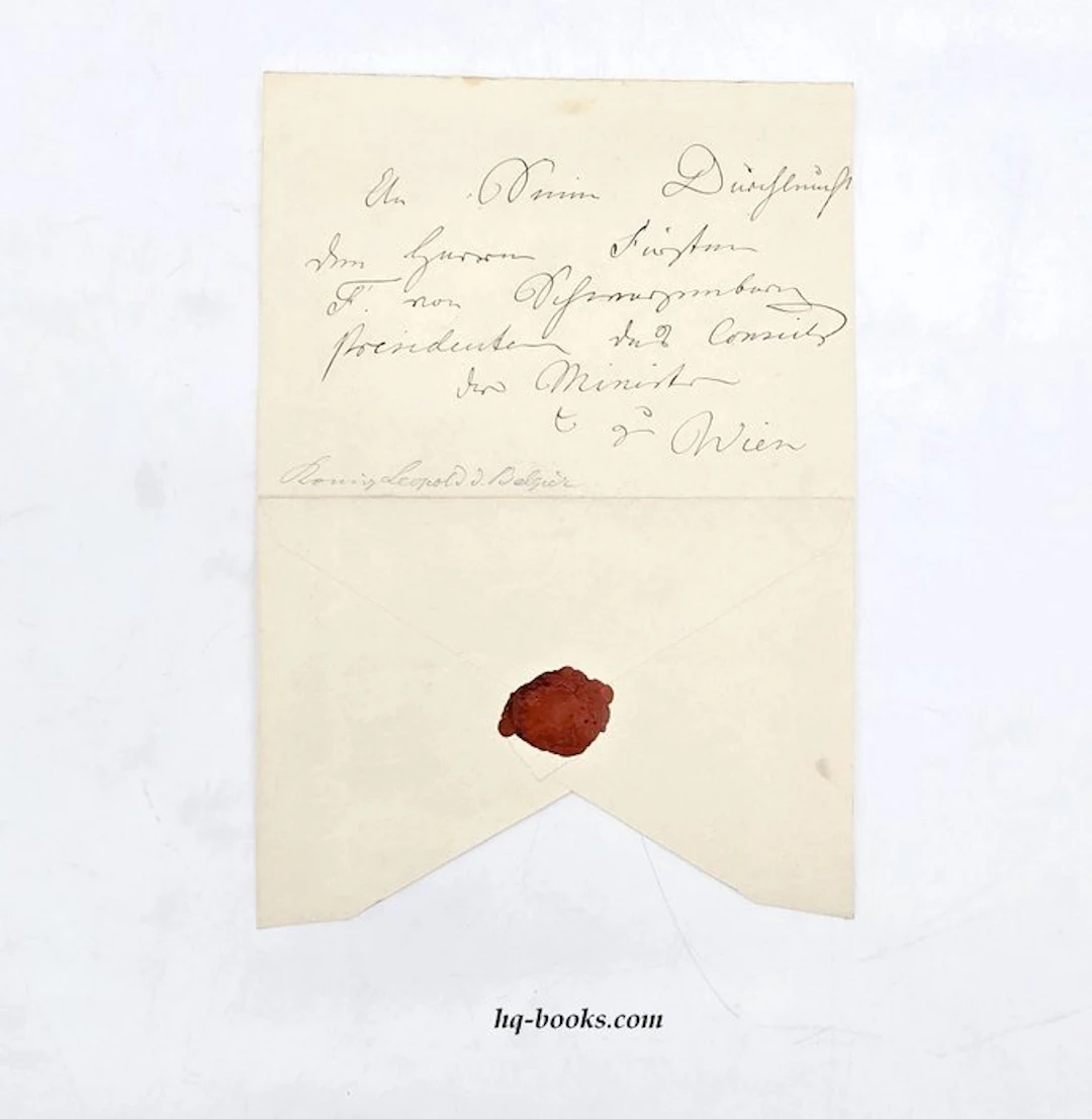 Leopold I. King of Belgium - Autograph Addressed Royal Envelope - 1919