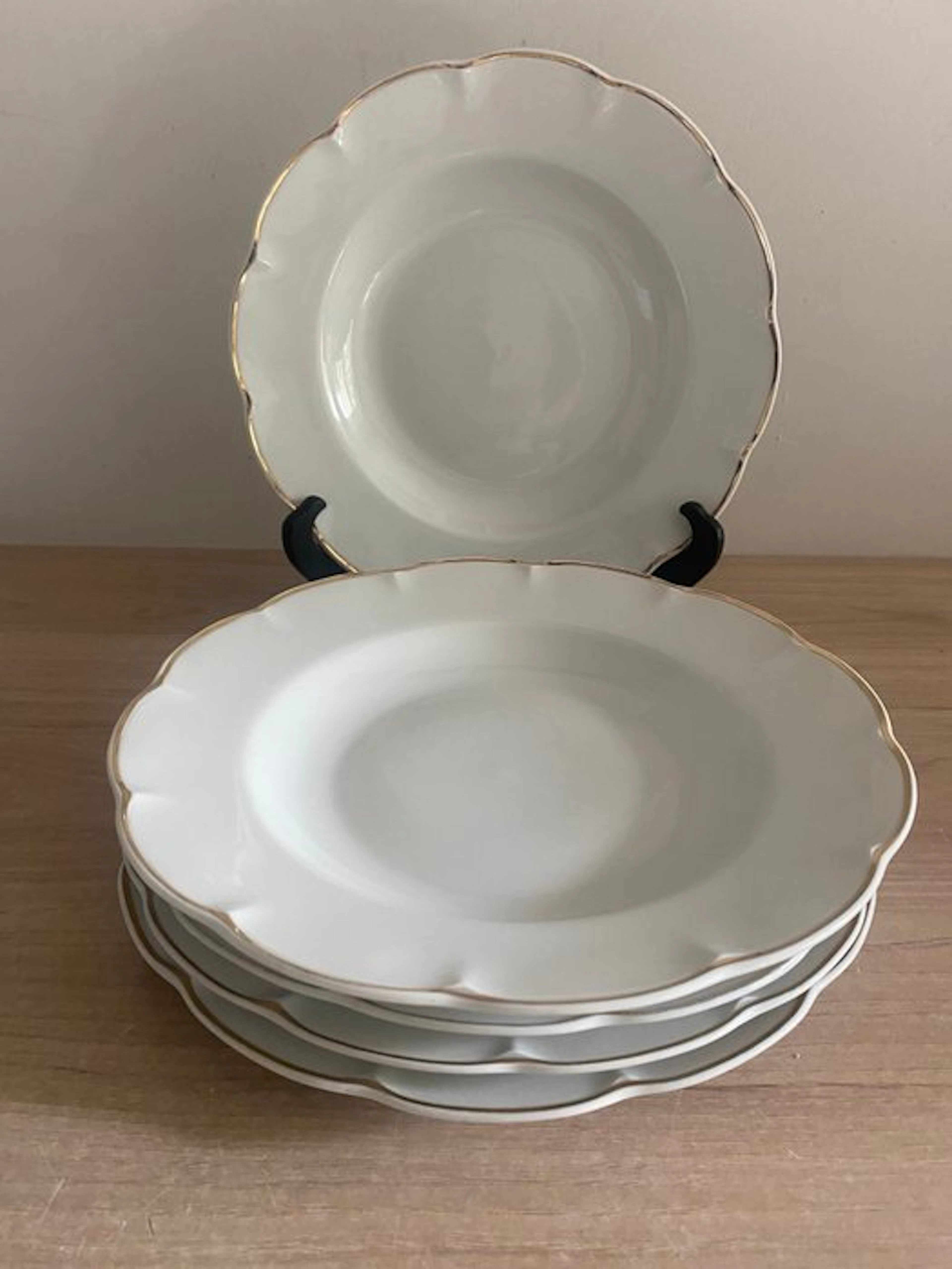 Limoges - Serving plate (5) - coronet - Porcelain - Limoges plate