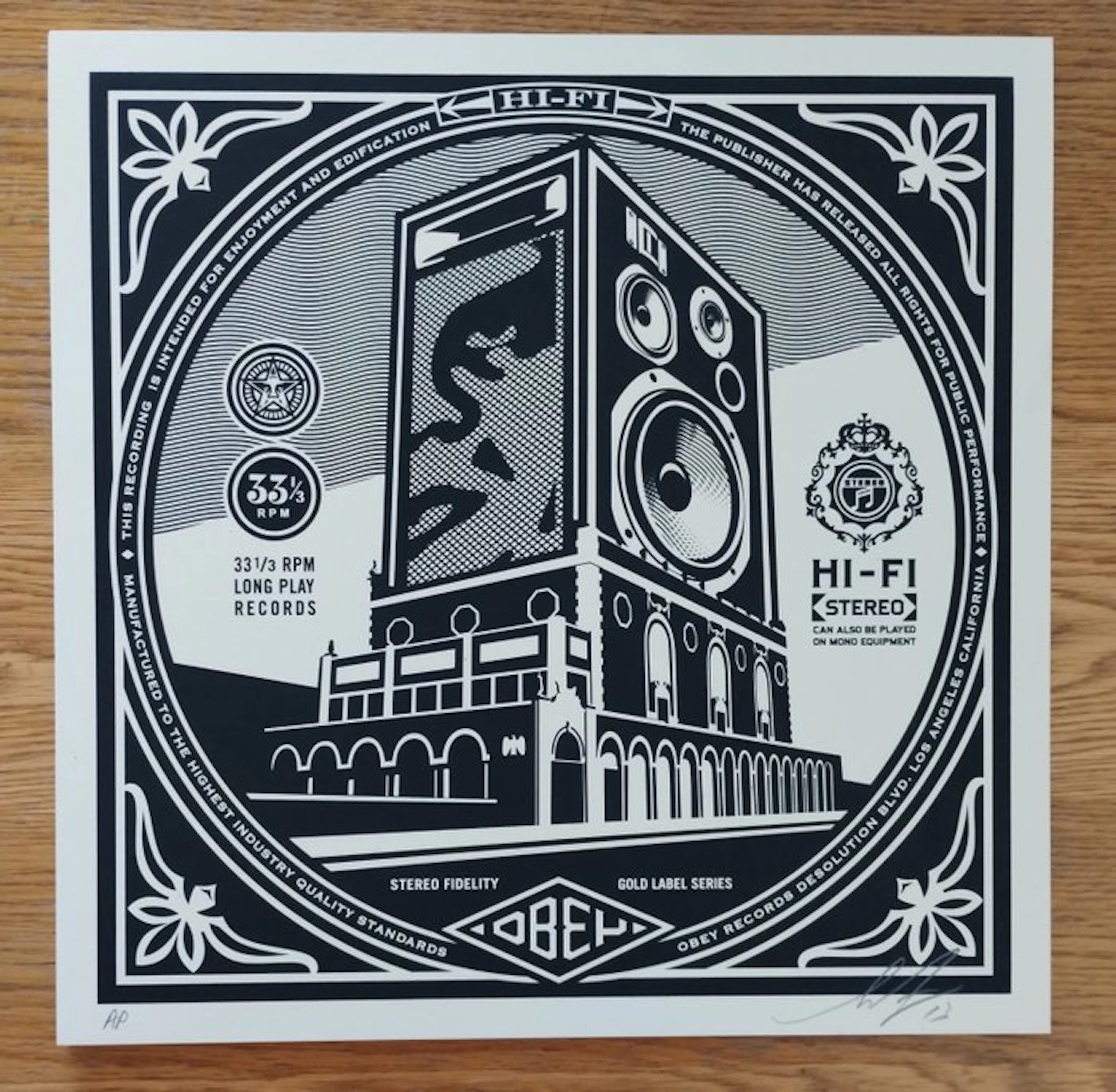 Shepard Fairey (OBEY) (1970) - Stereo Hi-Fidelity (artist proof) No Reserve