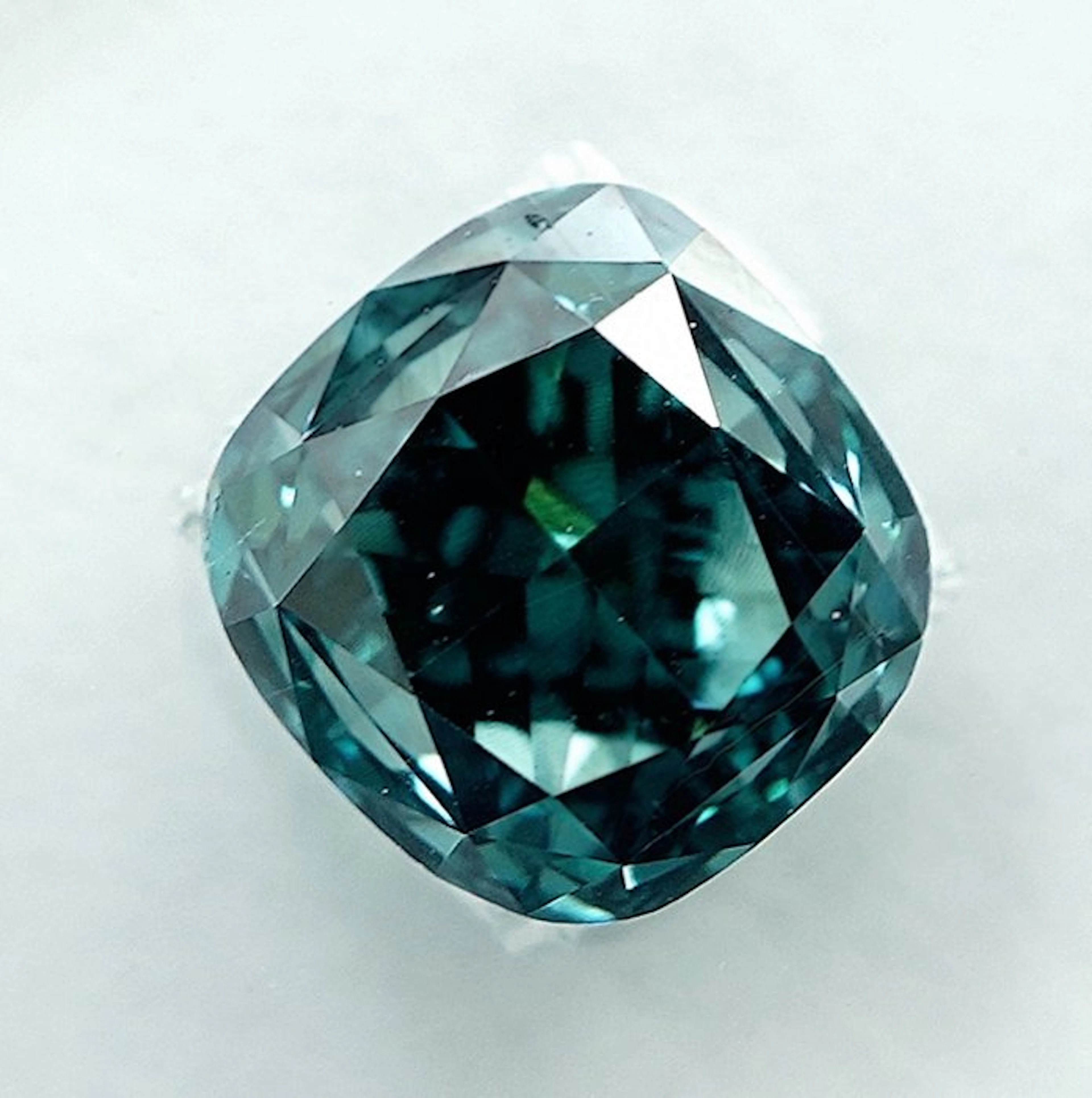 1 pcs Diamond (Colour-treated) - 1.01 ct - Cushion...