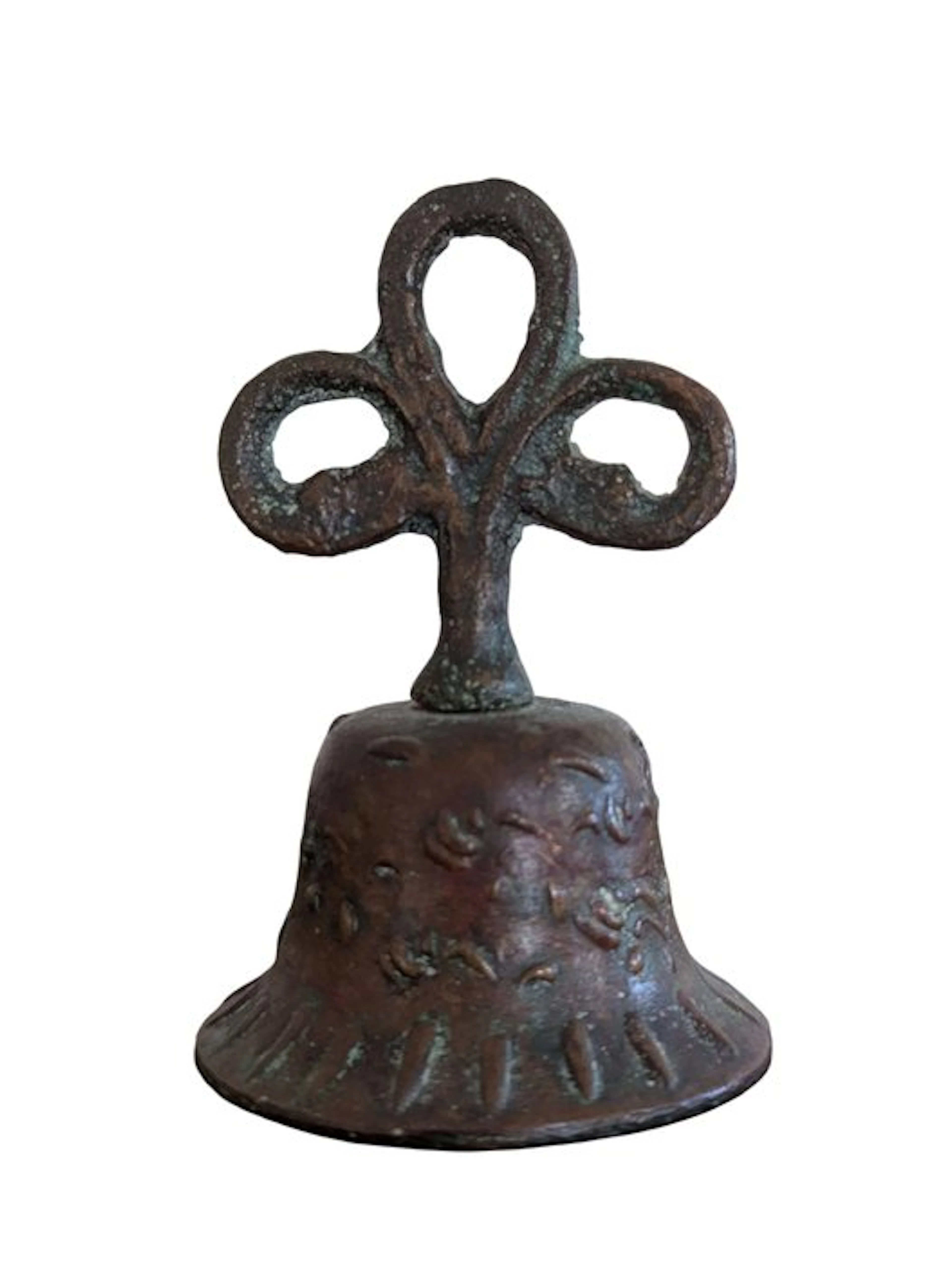 Decorative bell - Colonial Style Bronze Mission Handbell...