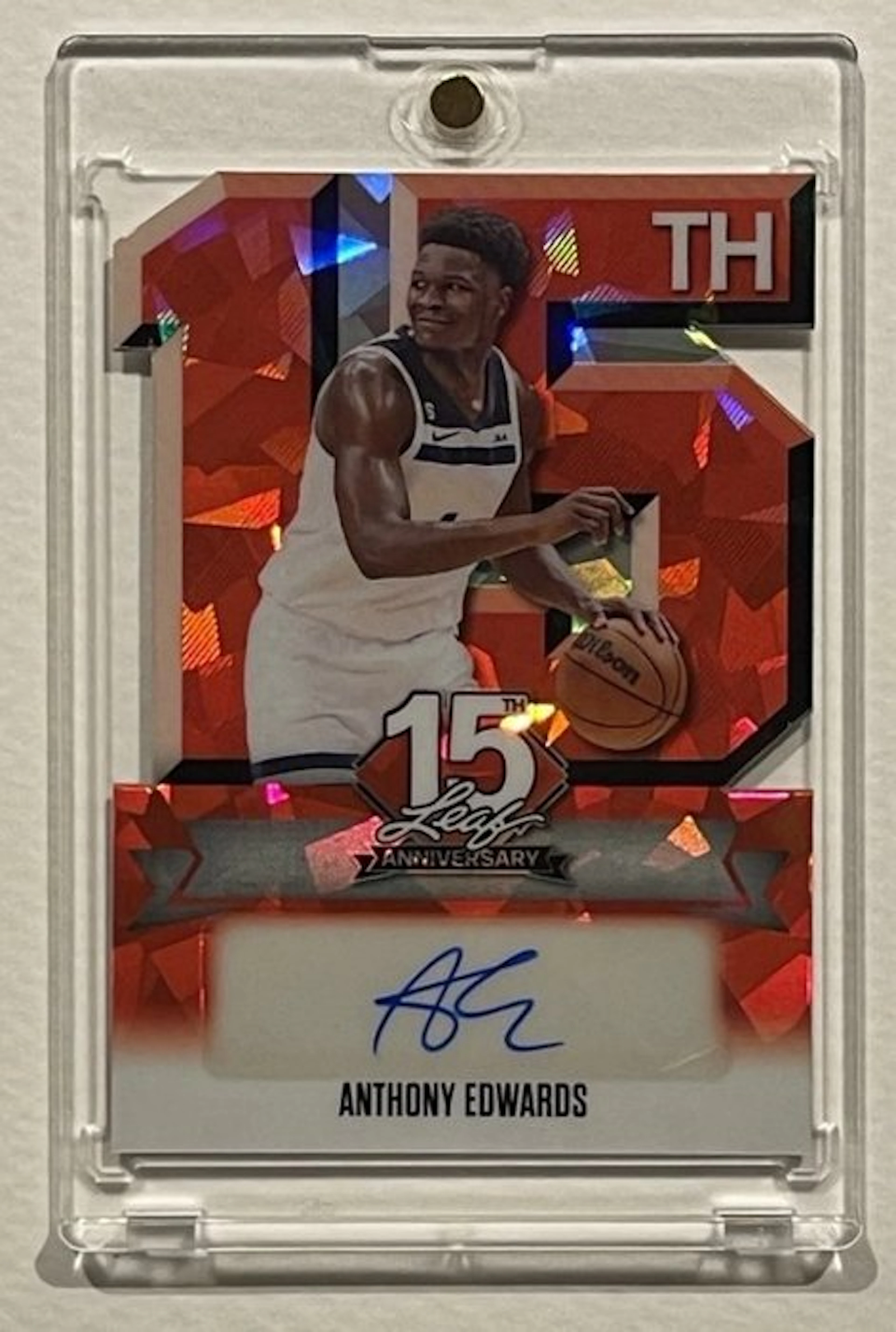 Leaf Leaf 15th Anniversary Anthony Edwards One of One 1/1 Autographed card