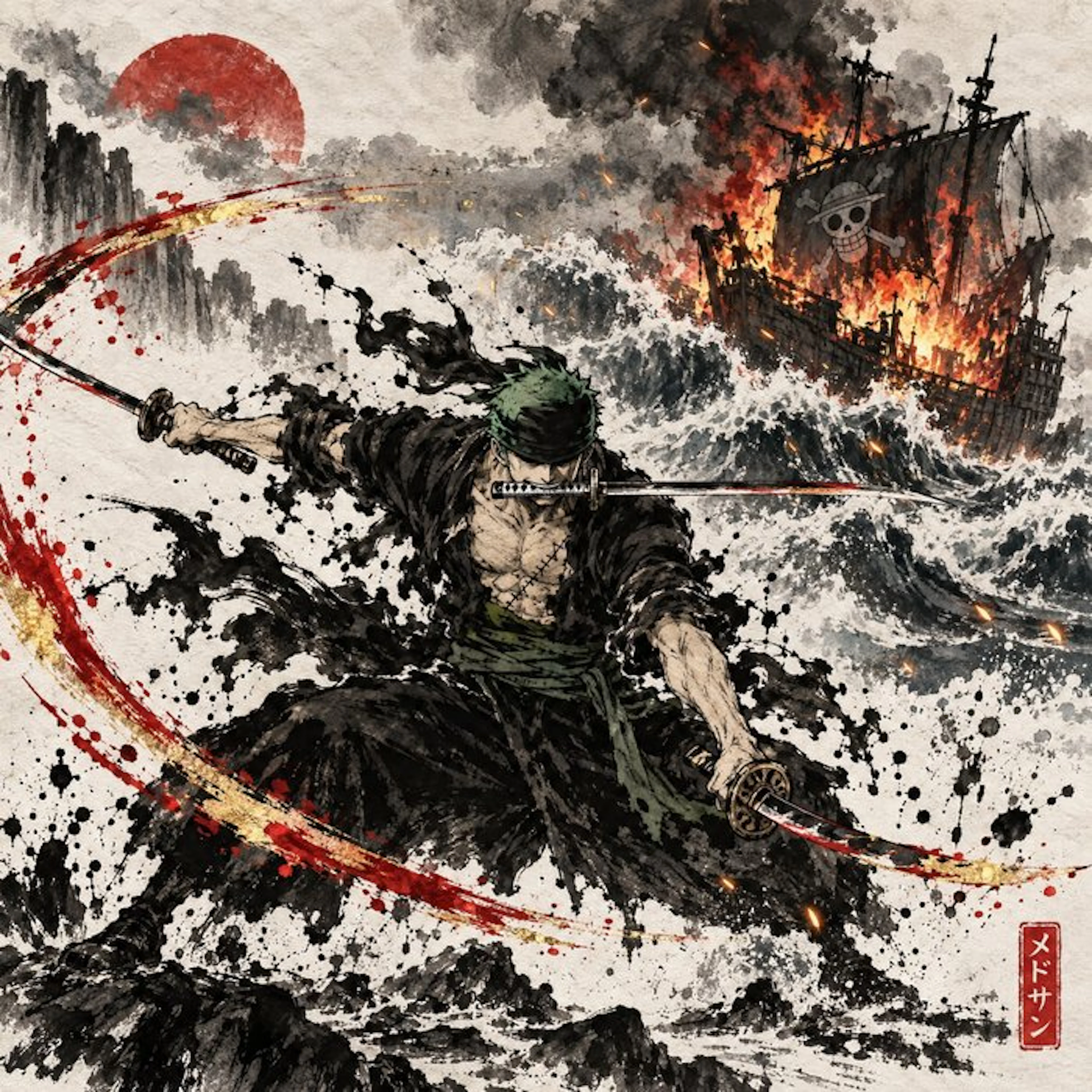 MEDSAN - Roronoa Zoro Three Sword Style (ロロノア・ゾロの三刀流) - UNIQUE WORK