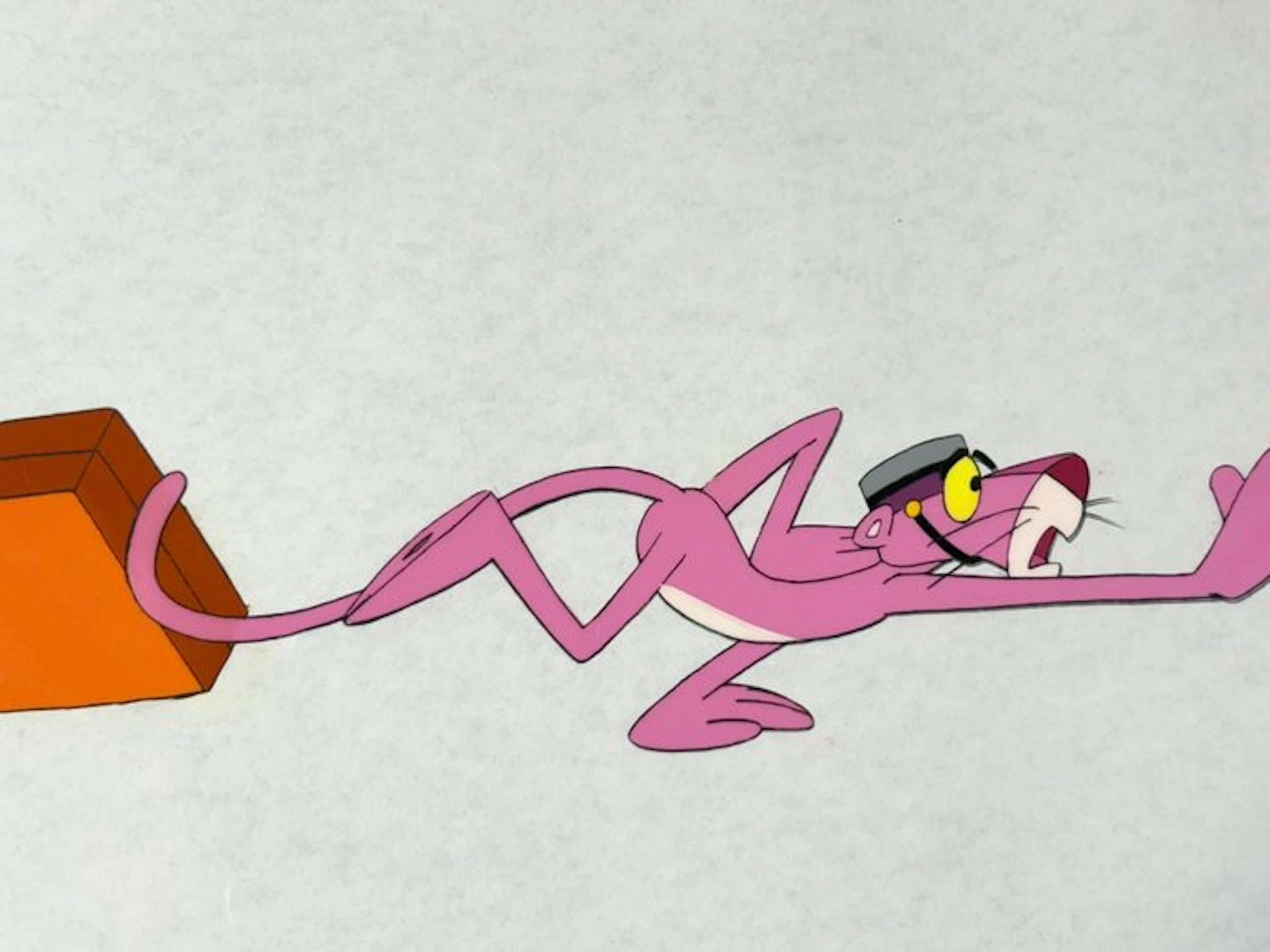 Friz Freleng - Original animation cel and drawing of Pink...
