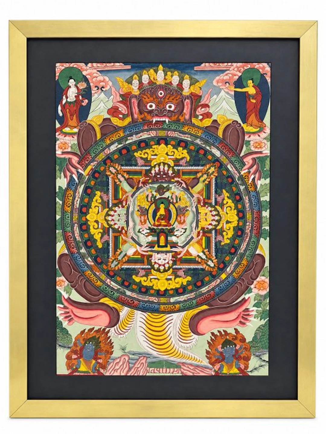 Tibetan Buddhist Thangka - Paper - Tibet - 20th century