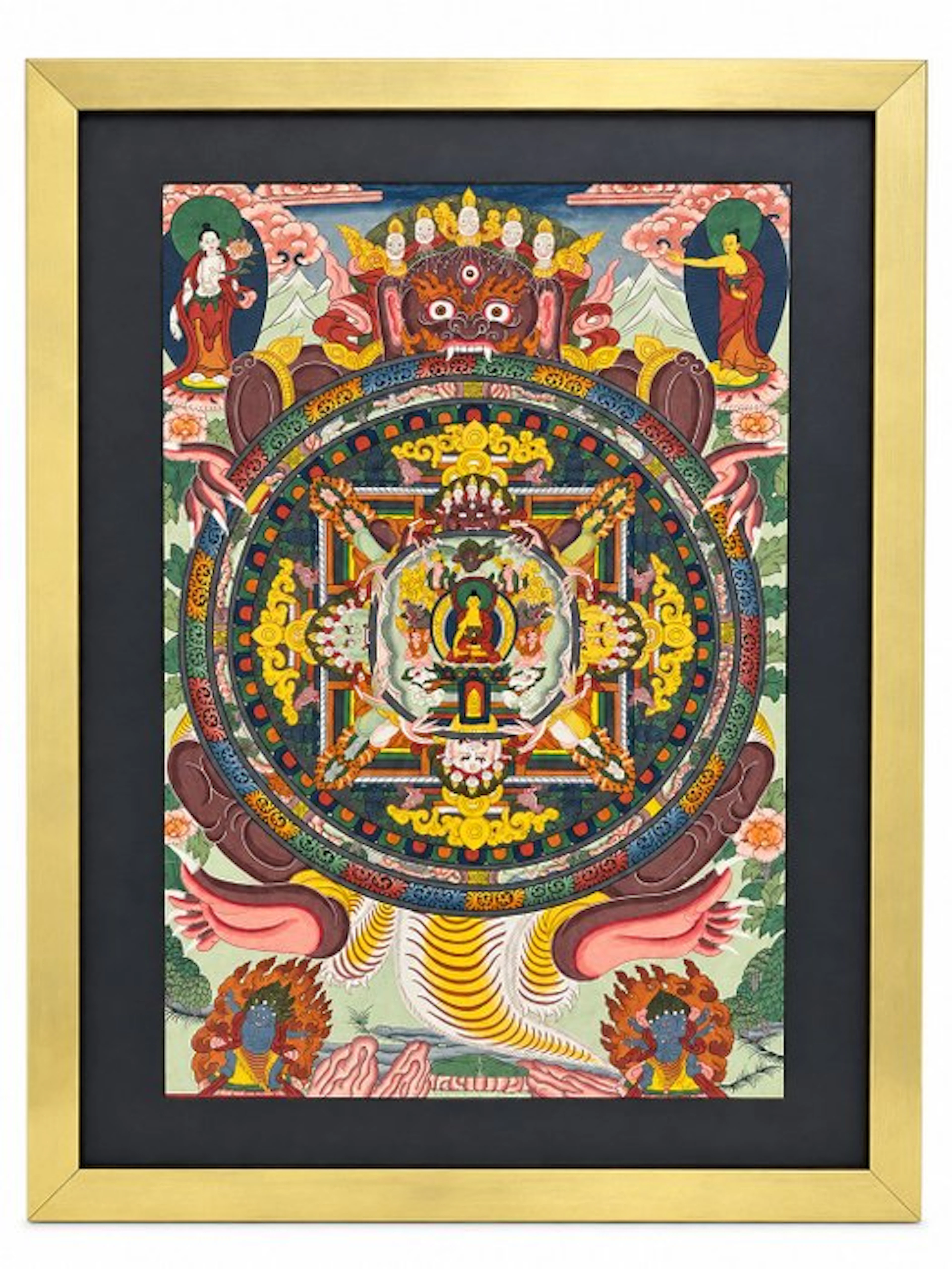 Tibetan Buddhist Thangka - Paper - Tibet - 20th century