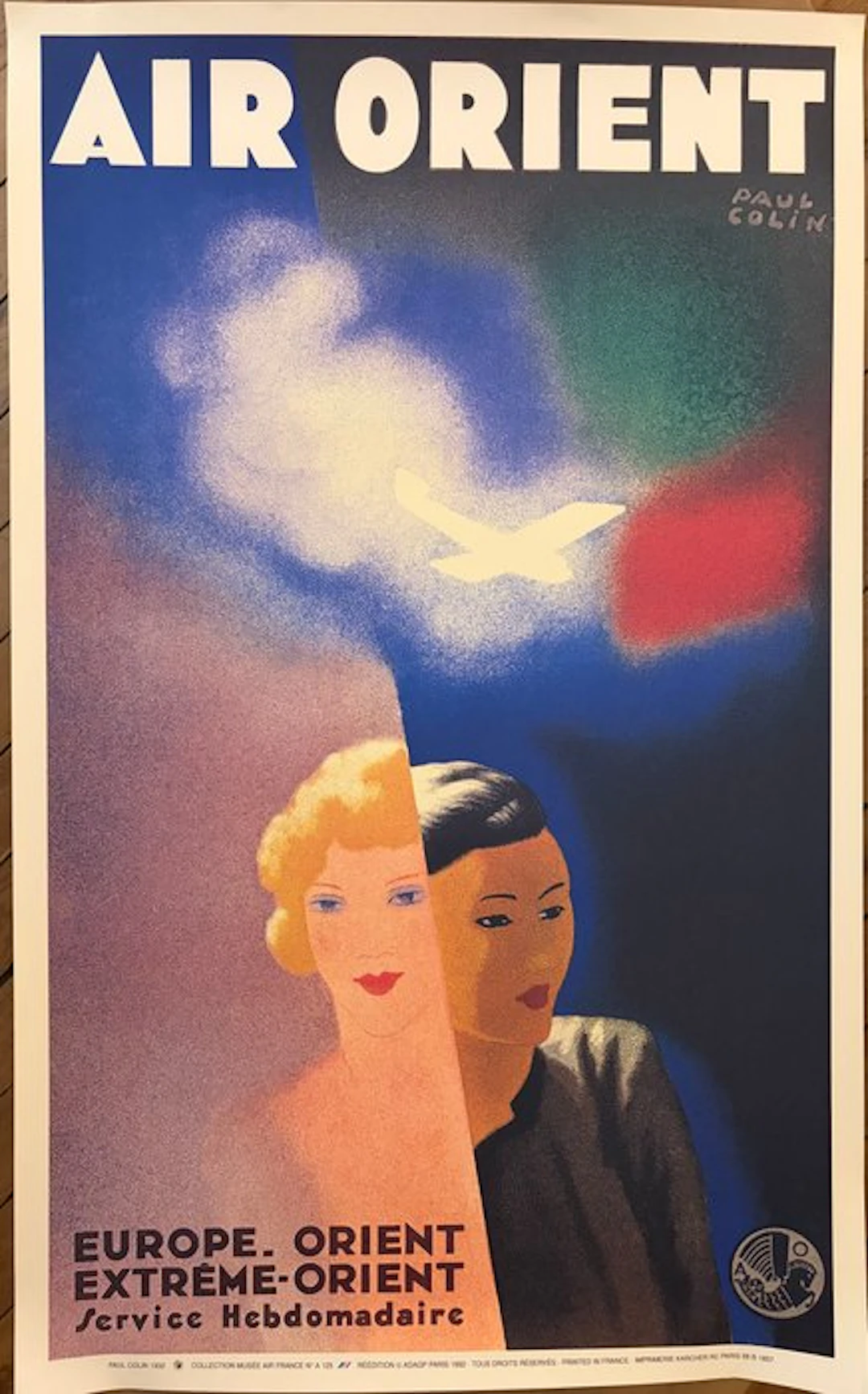 Paul Colin - Air Orient — Paul Colin — 1992, 100 × 62 cm - 1990s