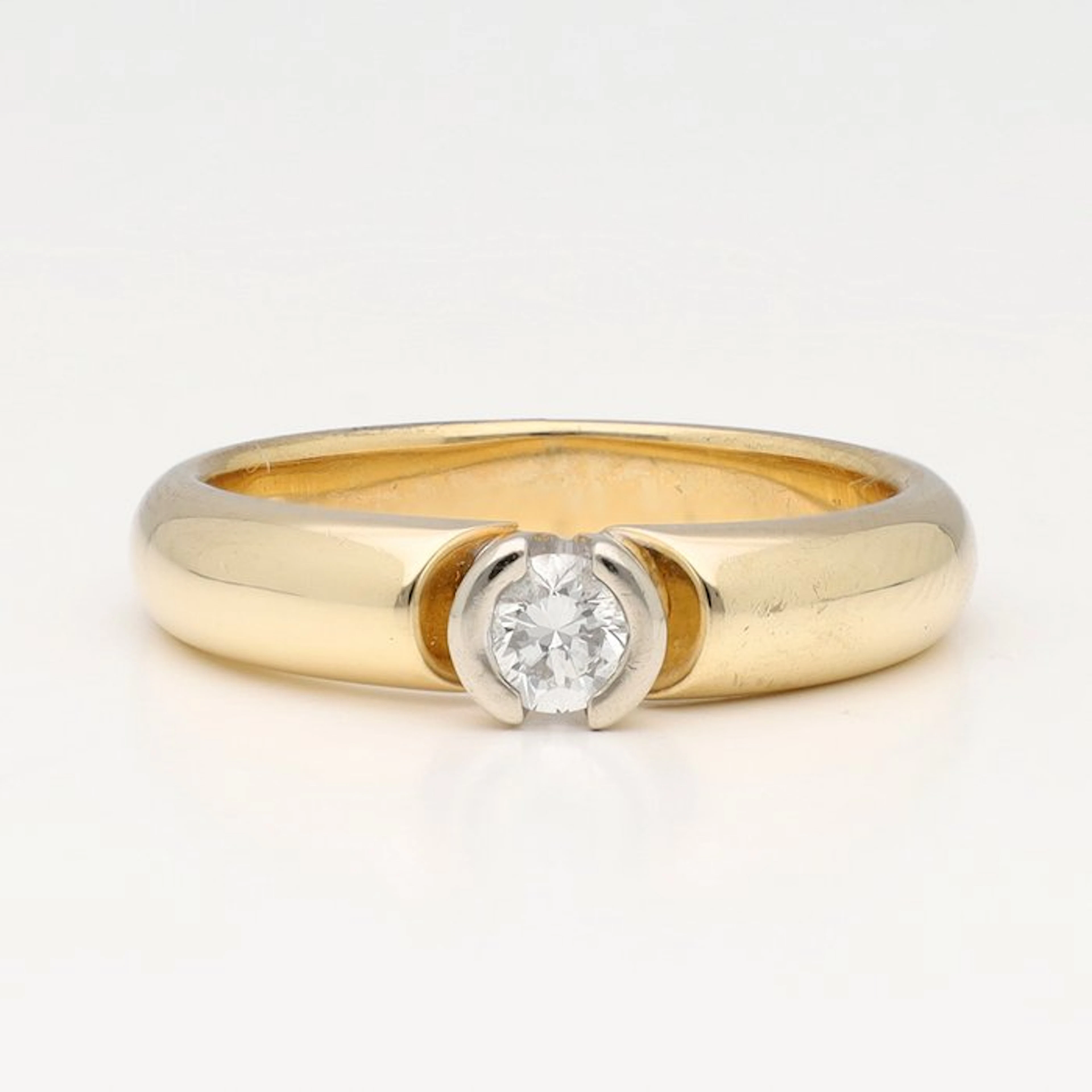 Ring - 14 kt. Yellow gold Diamond (Natural) - Brand: LeChic
