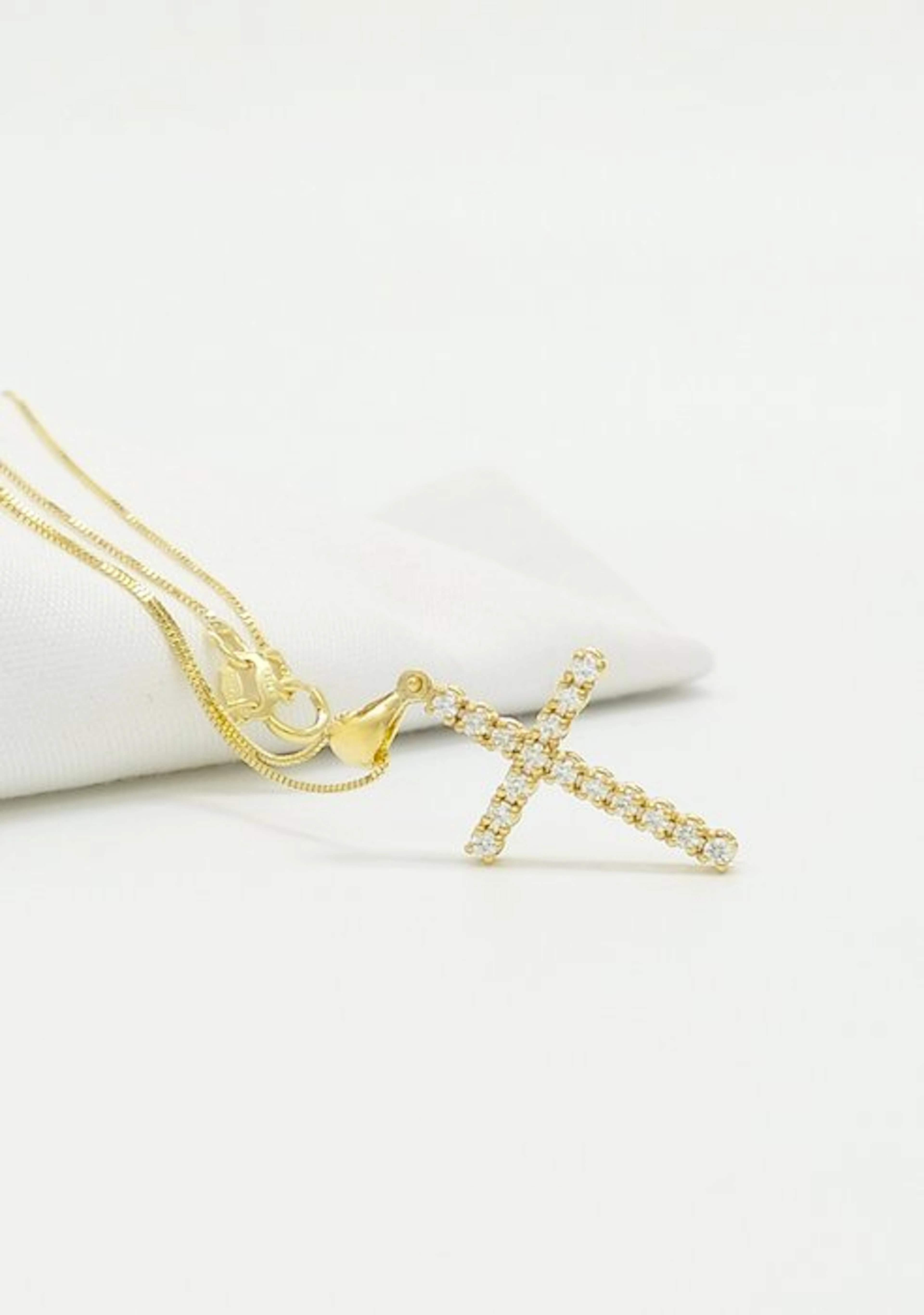 No reserve price - Necklace - 14 kt. Yellow gold Diamond (Natural)