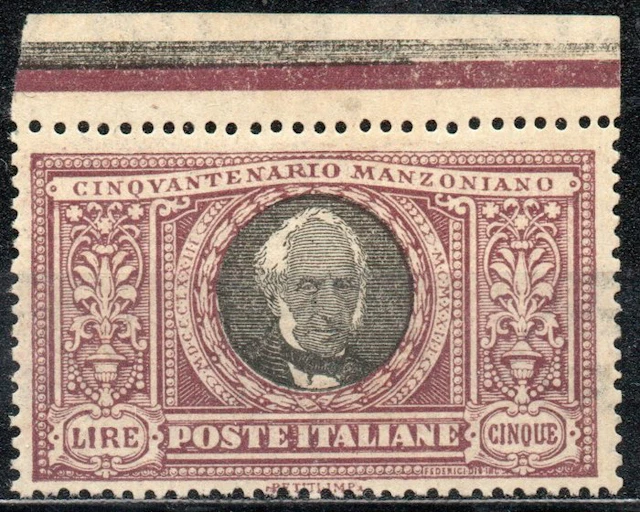 Italy Kingdom - 1923 Centenary of Manzoni's death
