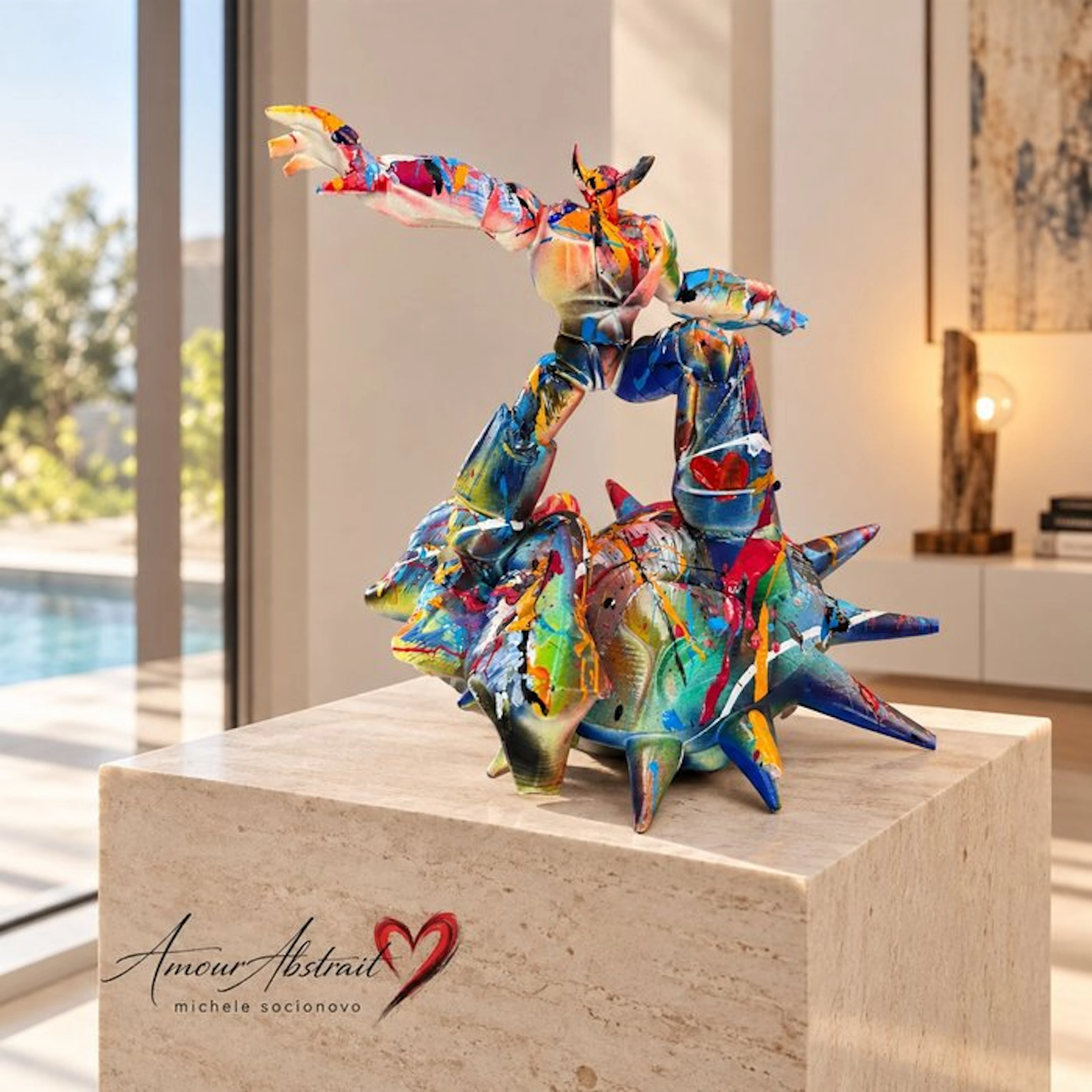 michele socionovo - Goldrake Amour Abstrait limited edition. N1/3