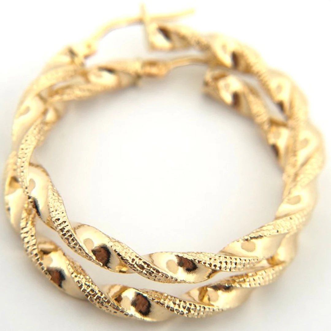 Earrings - 18 kt. Yellow gold - Made in Italy