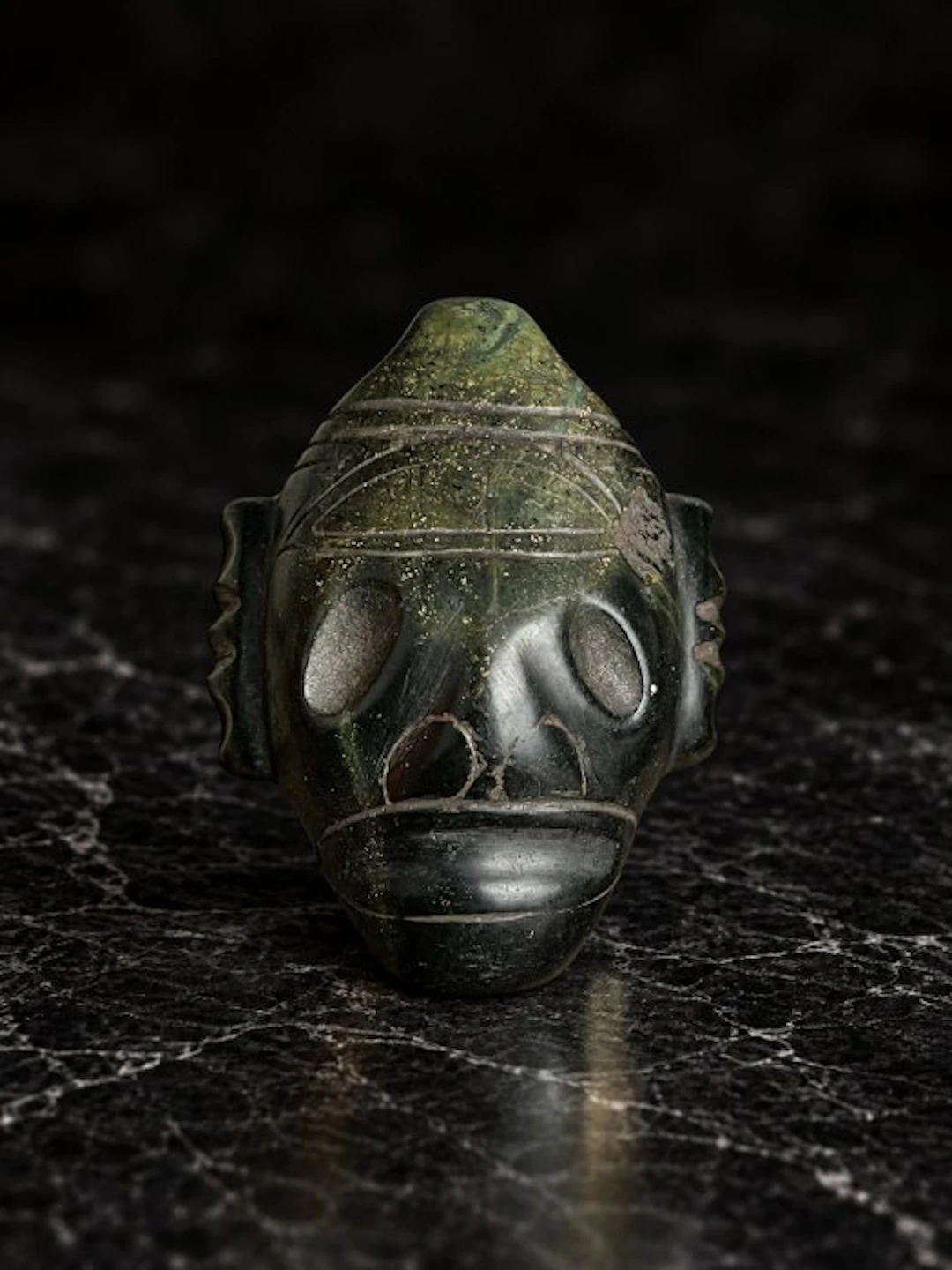 Taino Culture 10th to 15th Century AD Stone, Serpentine Zemi Idol - 5.8 cm