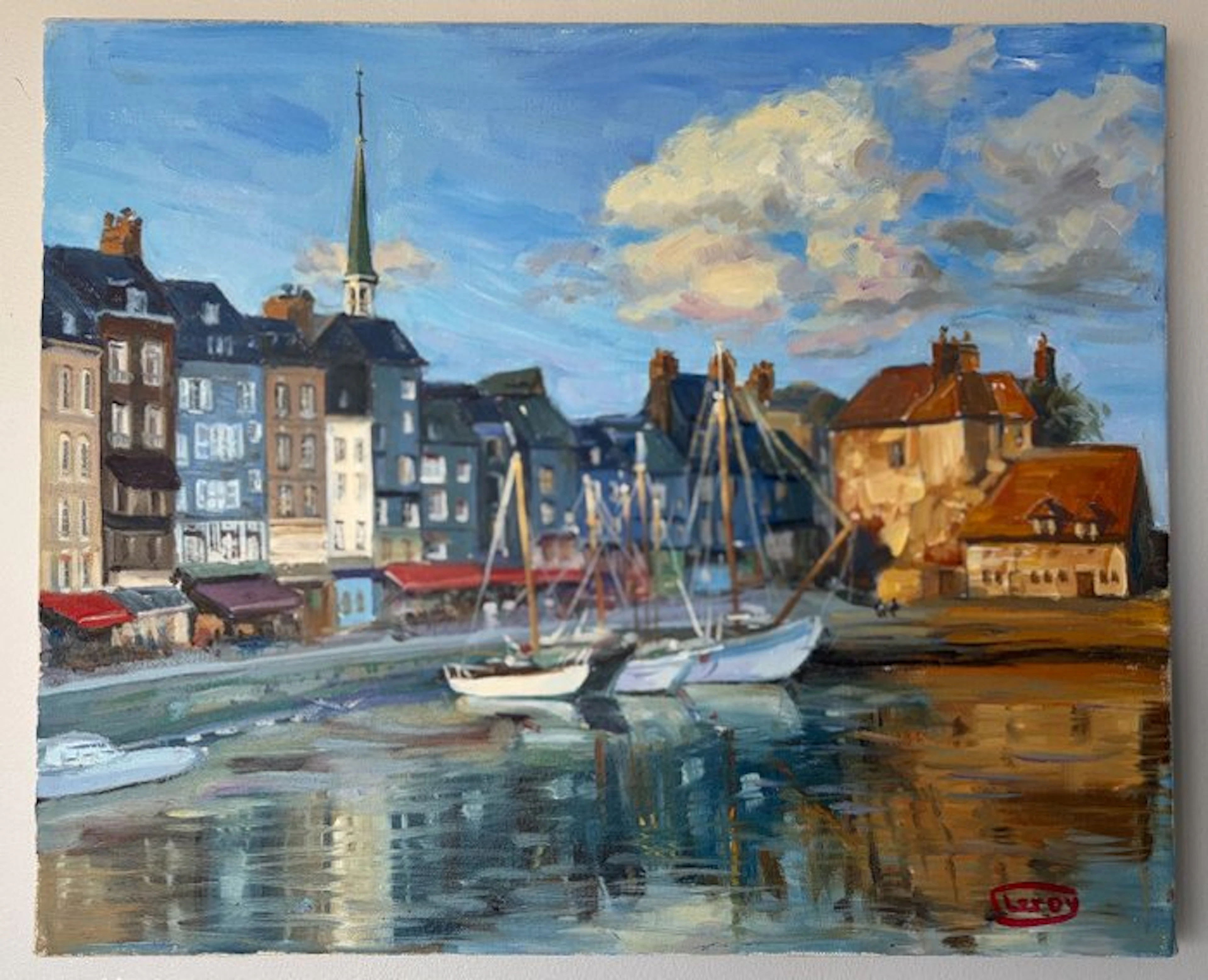 Ecole impressionniste française (XXe siècle) - Vue du Port de Honfleur