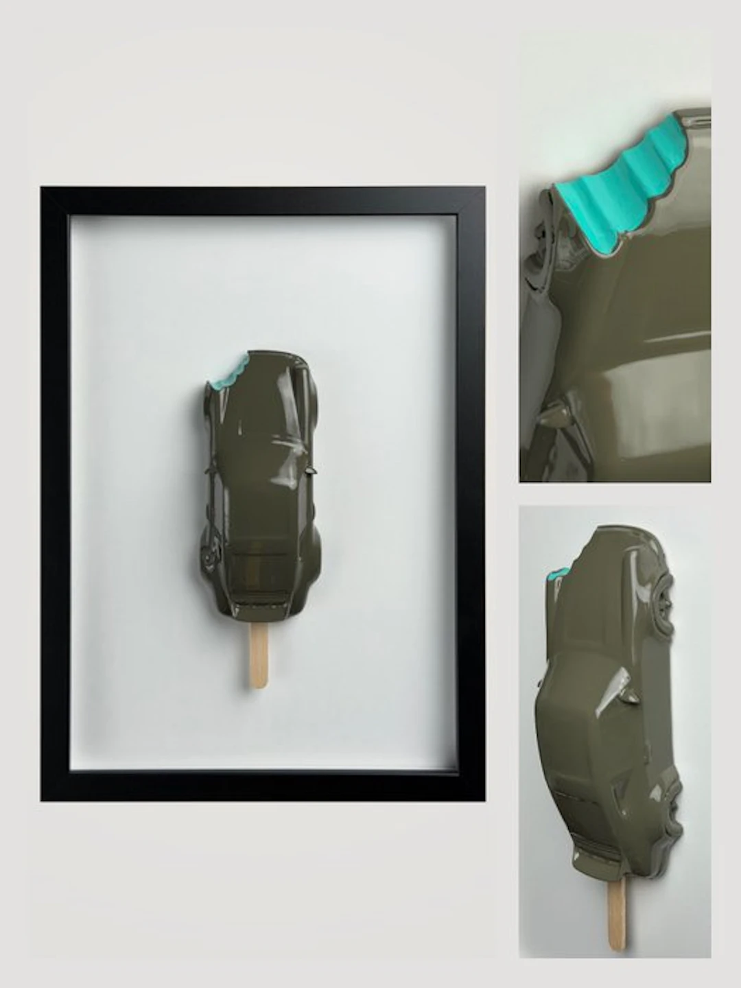 Henevor - Porsche 911 Singer Lollipop | Grey - Blue | Handpainted