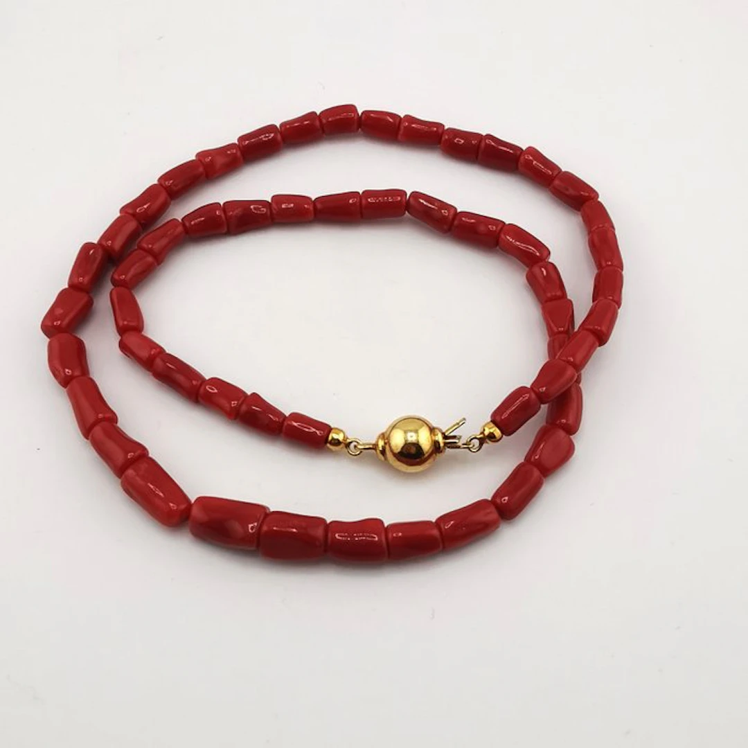 Coral - Sterling Silver 925 - Necklace