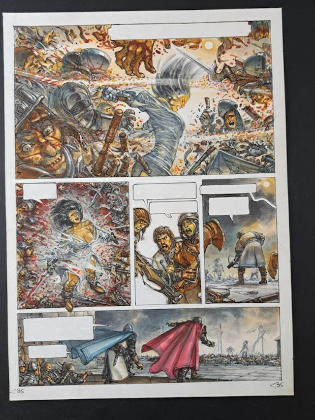 Gimenez, Juan - 1 Original page - Moi, Dragon - 2016