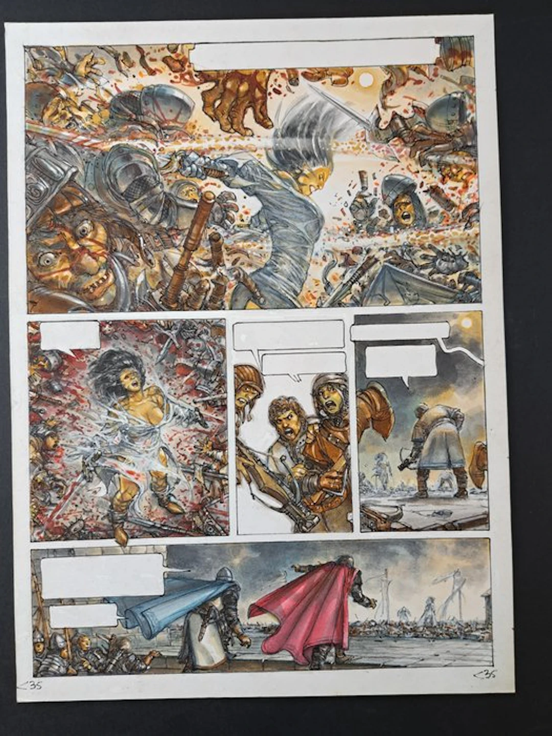 Gimenez, Juan - 1 Original page - Moi, Dragon - 2016